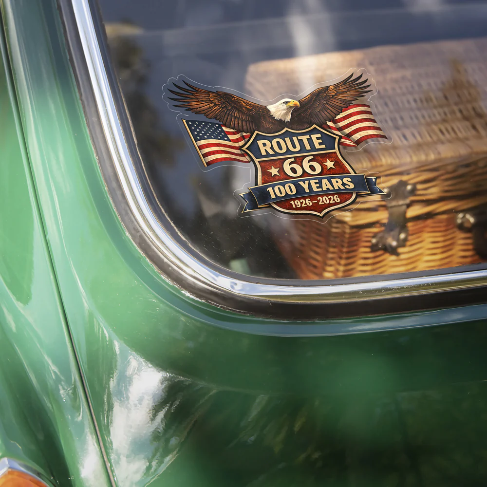Celebrating 100 Years of Route 66 Mother Road 1926-2026 Car Window Decal Sticker CH07 910654 - Image 6