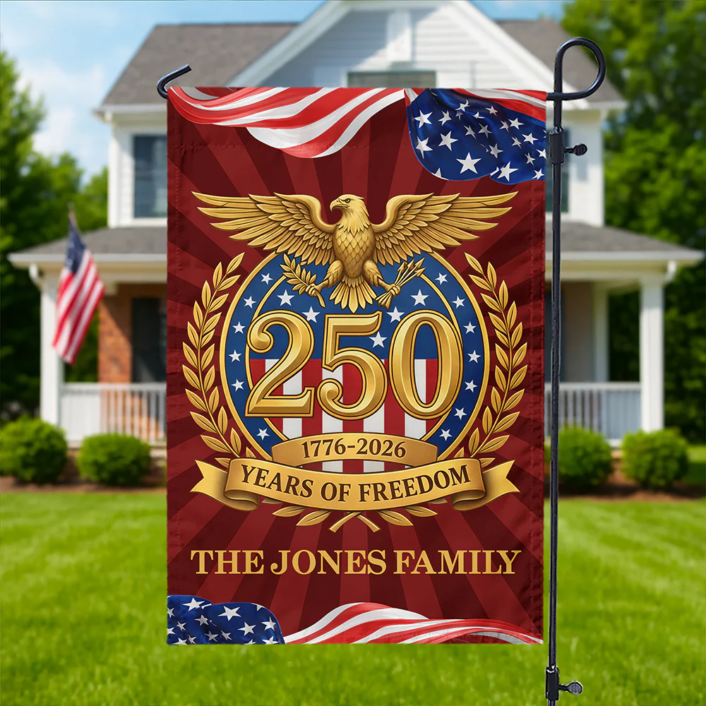 Celebrating 250 Years of Freedom Garden Flag USA 250th Anniversary Decor CH07 910718 - Image 2