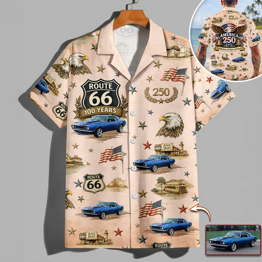 Celebrating Route 66 100 Years - America 250th Anniversary Hawaii Shirt CH07 910574 - Image 6