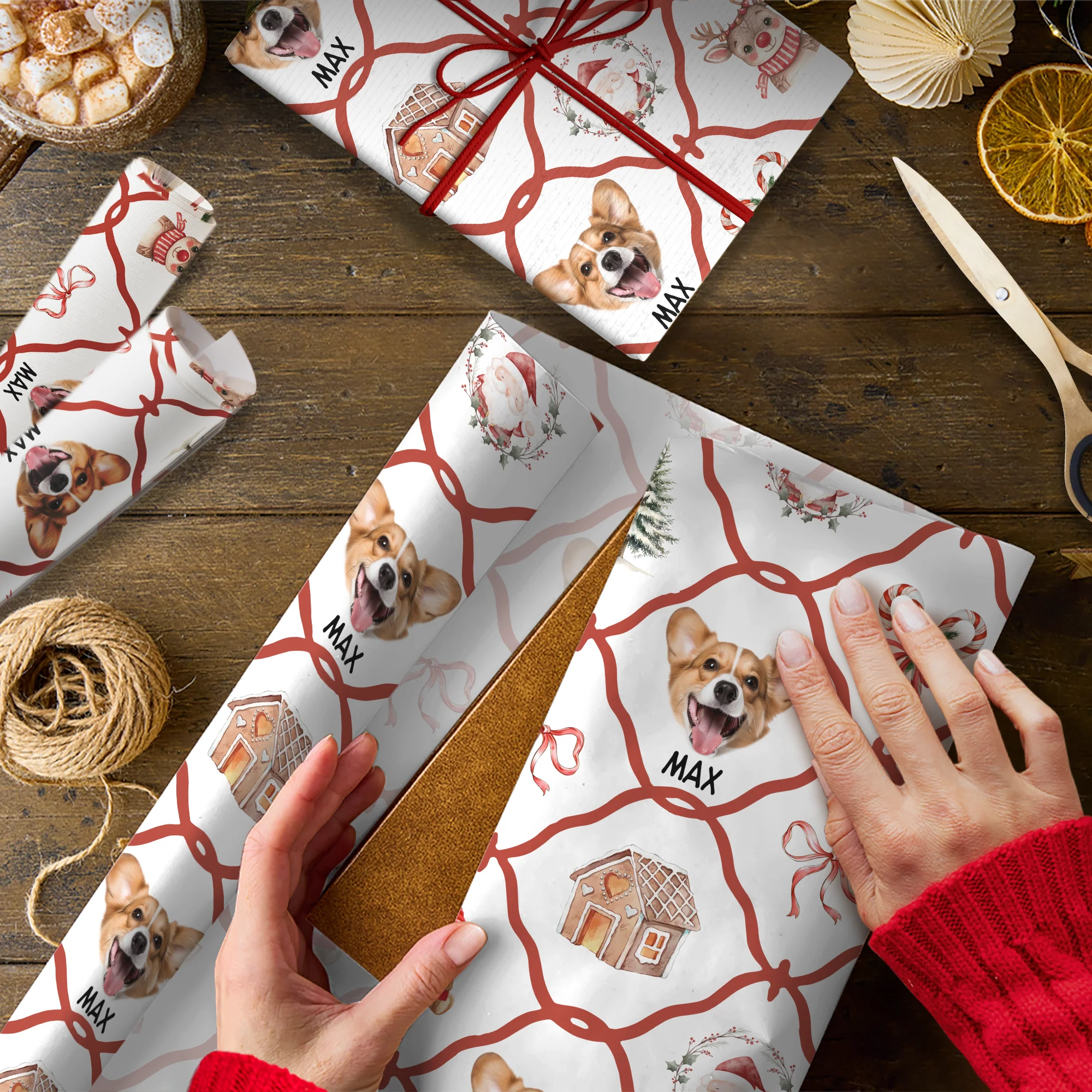 Christmas Dogs Festive Christmas Wrapping Paper CH07 899632 - Image 5