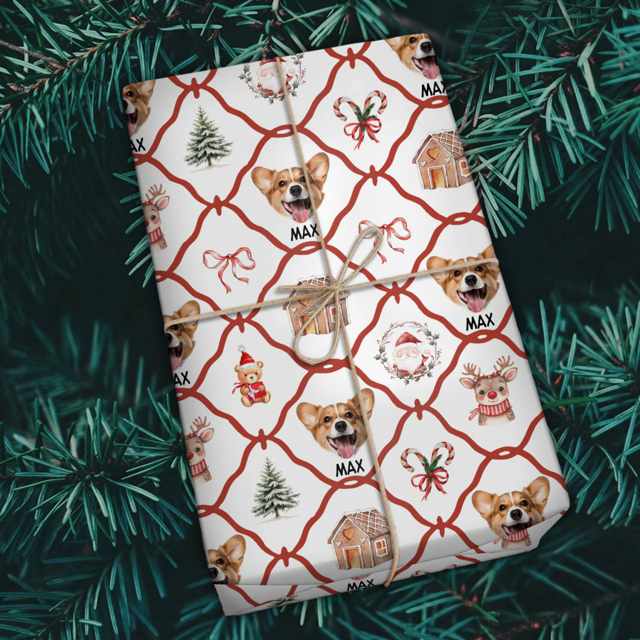 Christmas Dogs Festive Christmas Wrapping Paper CH07 899632 - Image 6
