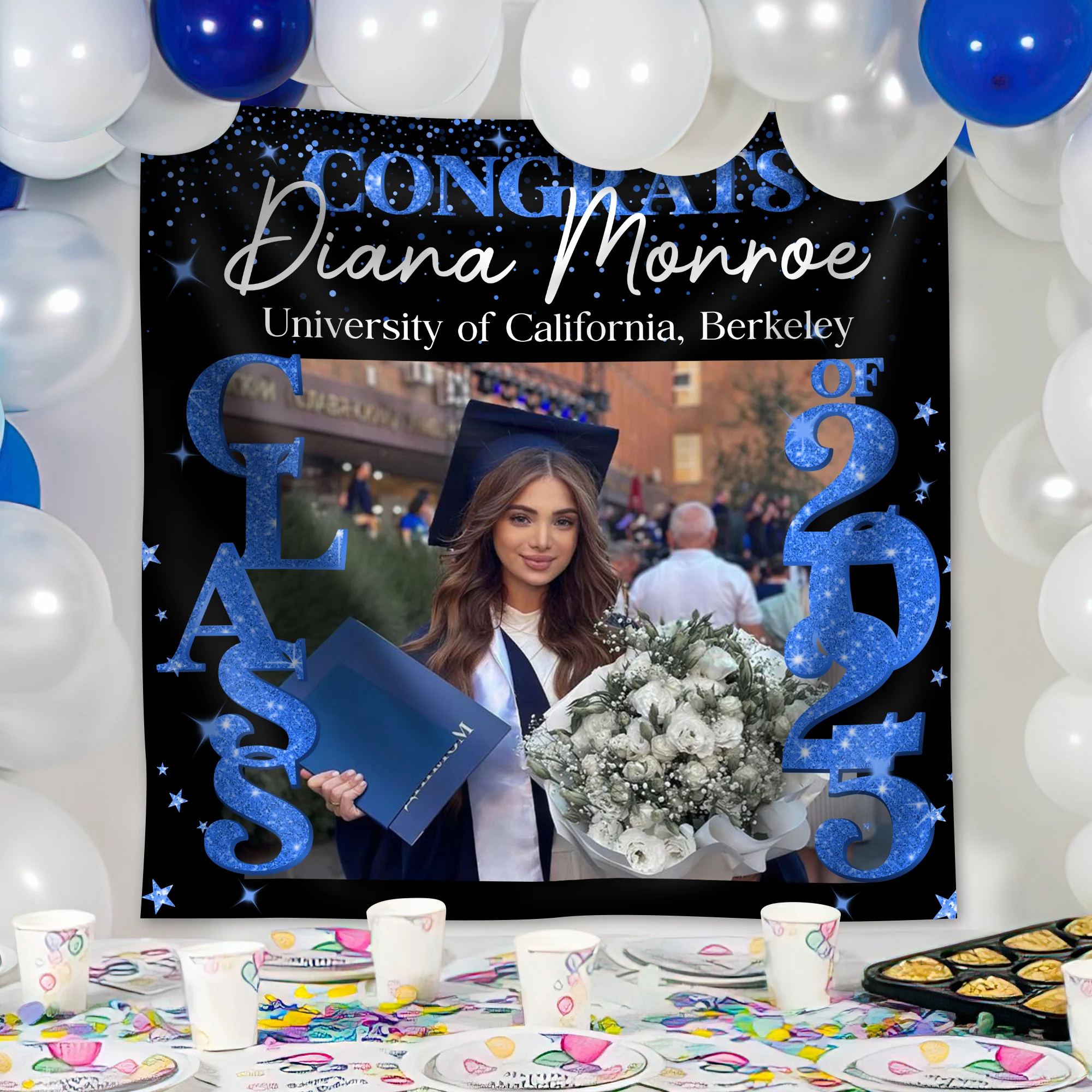 Custom Photo Class of 2026 Personalized Graduation Backdrop Graduation Party Gift CH07 895262 - Image 2