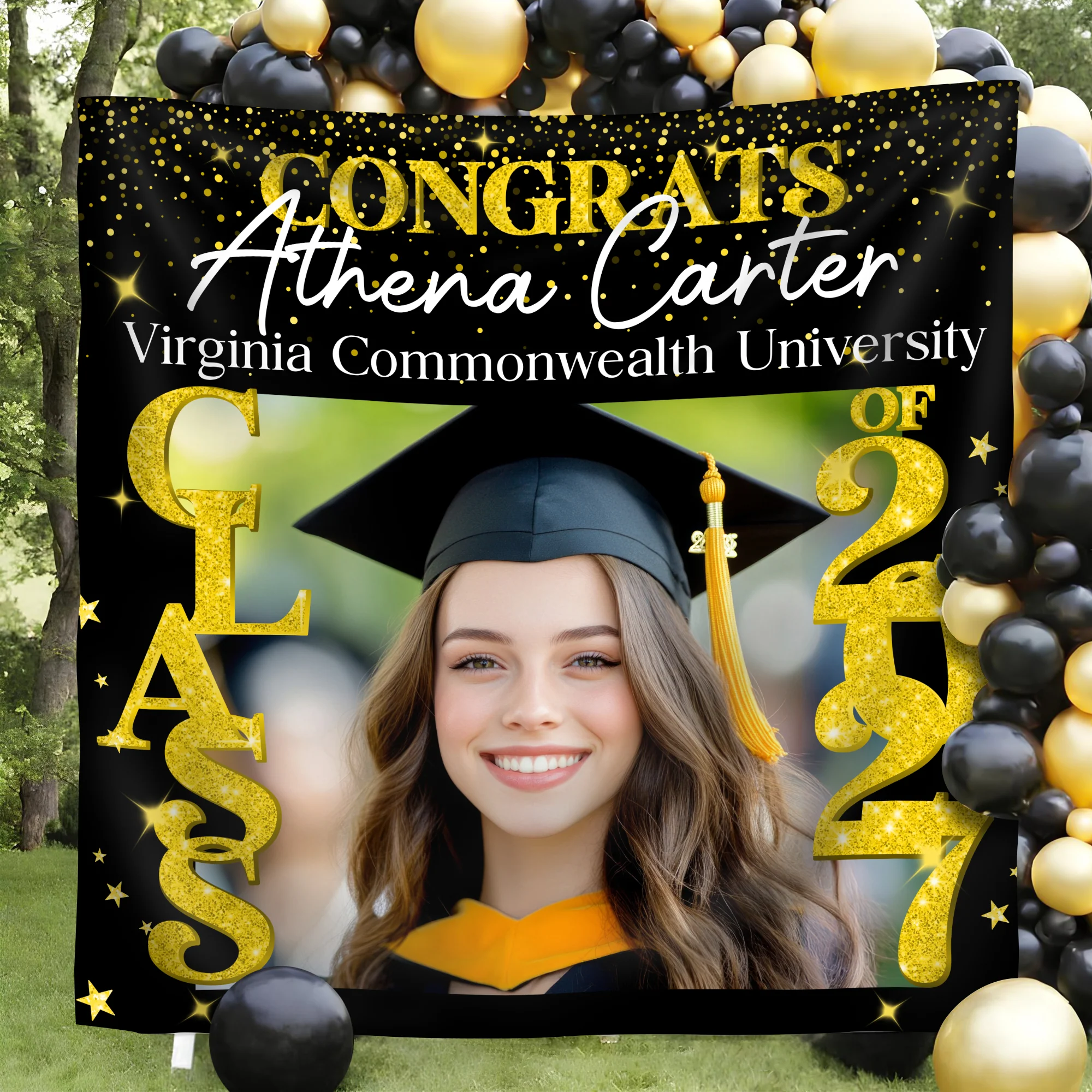Custom Photo Class of 2026 Personalized Graduation Backdrop Graduation Party Gift CH07 895262 - Image 3