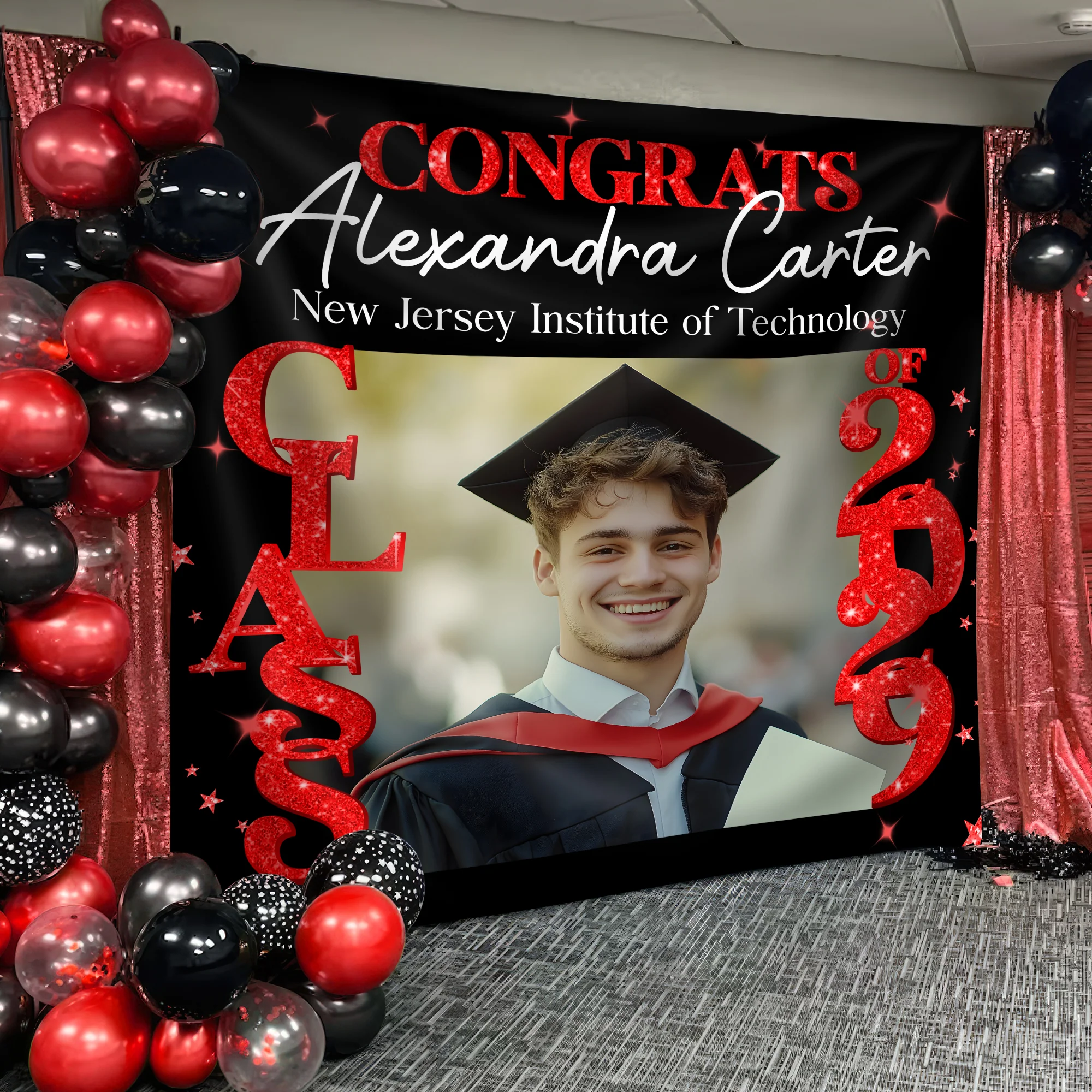 Custom Photo Class of 2026 Personalized Graduation Backdrop Graduation Party Gift CH07 895262 - Image 4