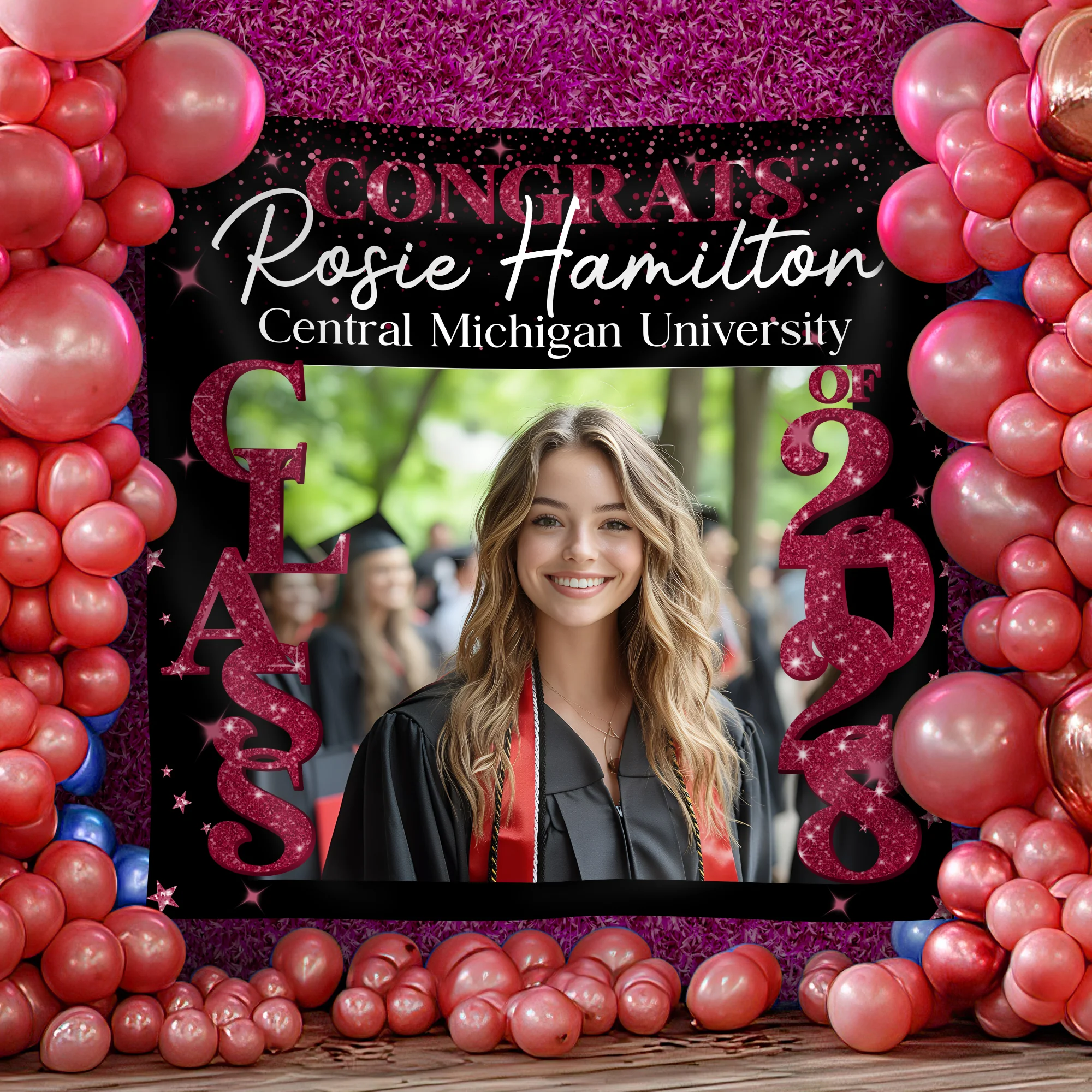 Custom Photo Class of 2026 Personalized Graduation Backdrop Graduation Party Gift CH07 895262 - Image 5
