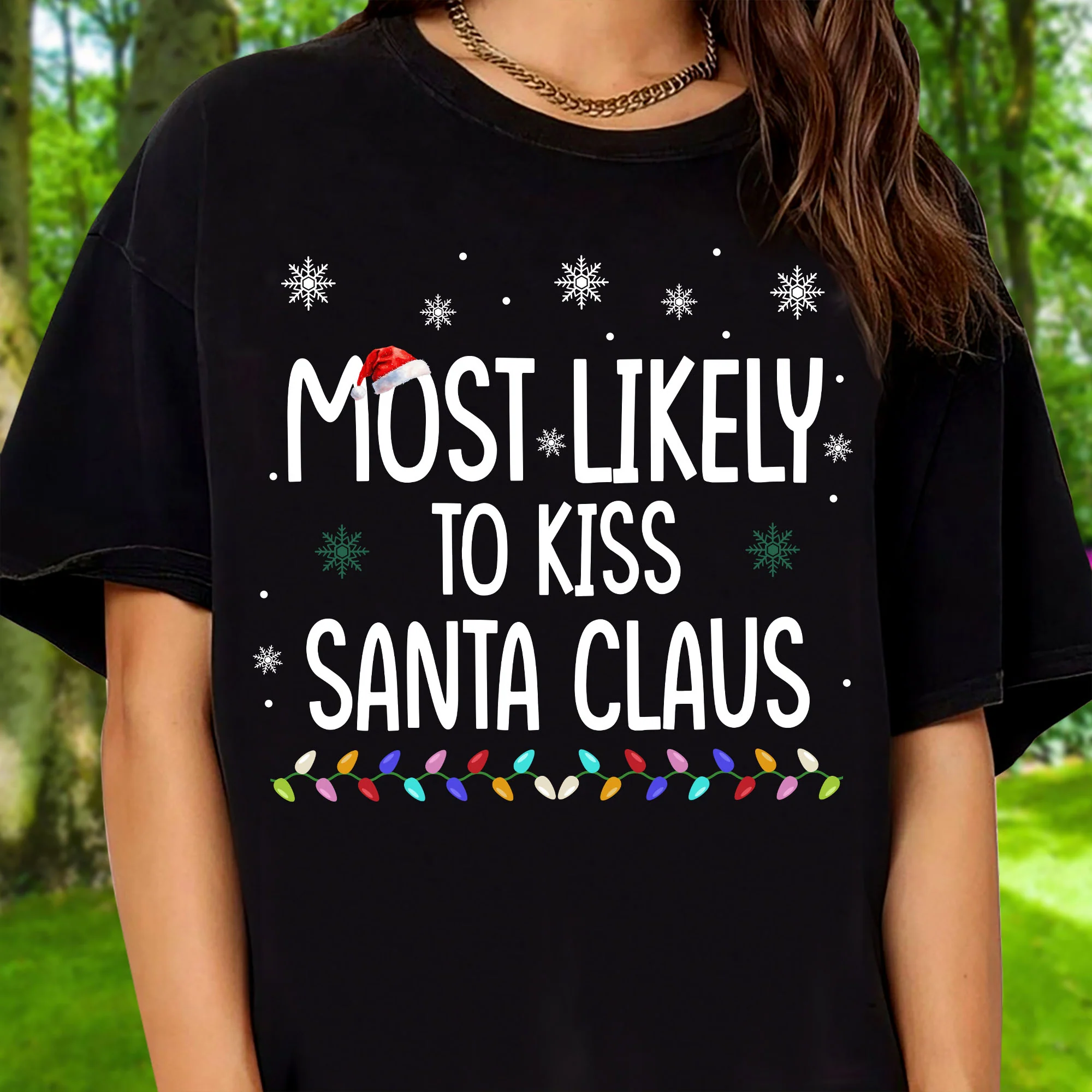Colored Lights Most Likely To Family Matching Shirts Personalized Christmas Gift For Family CH07 899344 - Image 6