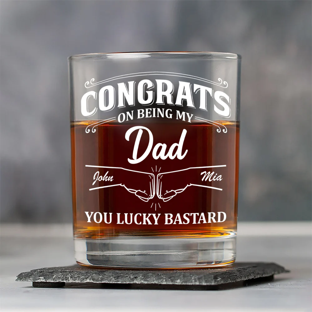 Congrats On Being My Brother Personalized Whiskey Glass CH07 896376 - Image 4