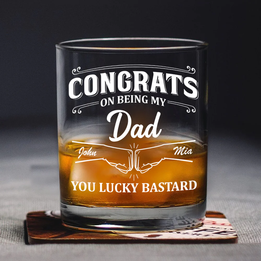Congrats On Being My Brother Personalized Whiskey Glass CH07 896376 - Image 5