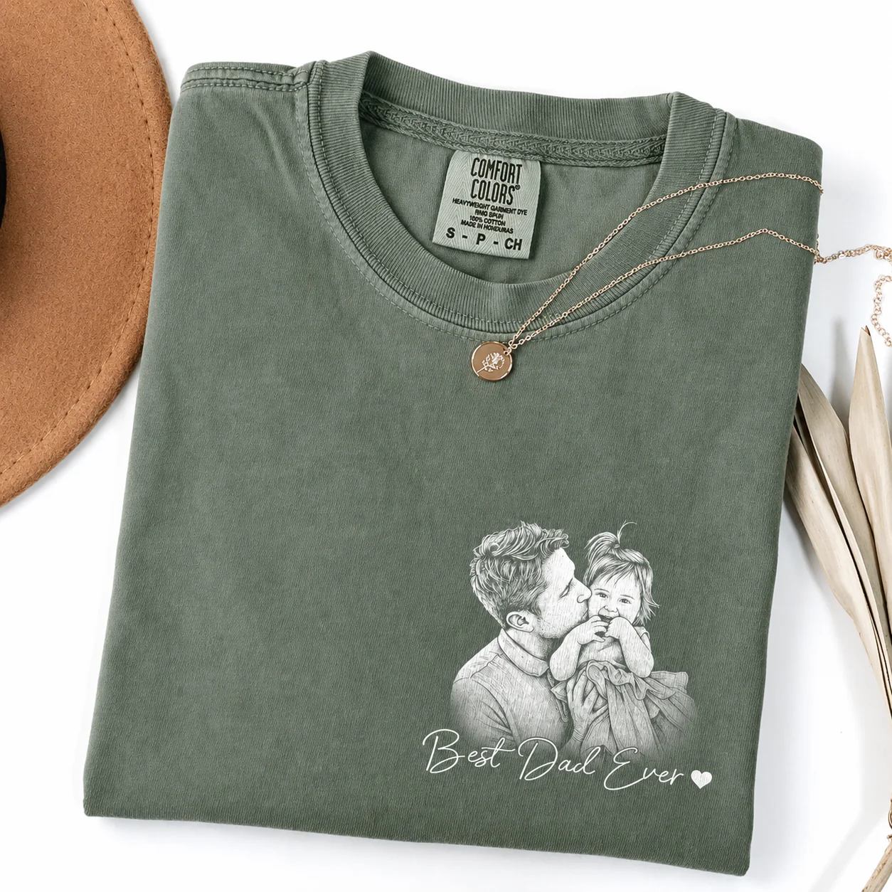 Custom Best Dad Ever Photo Comfort Shirt For Dad, Fathers Day Gifts CH07 911652 - Image 2