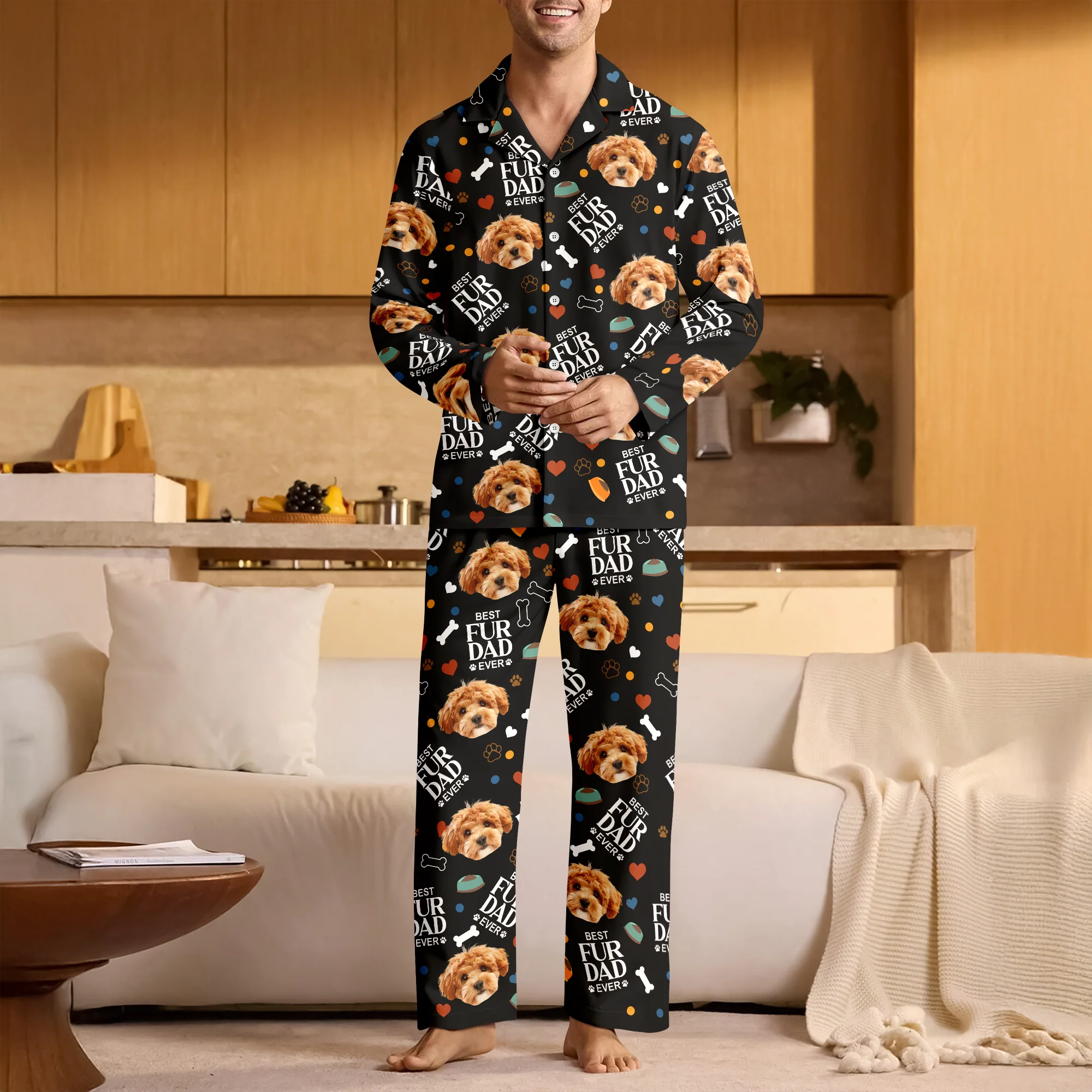 Custom Best Dog Mom Dog Dad Photo Personalized Pajamas Gift For Dog Lovers CH07 896498 - Image 4