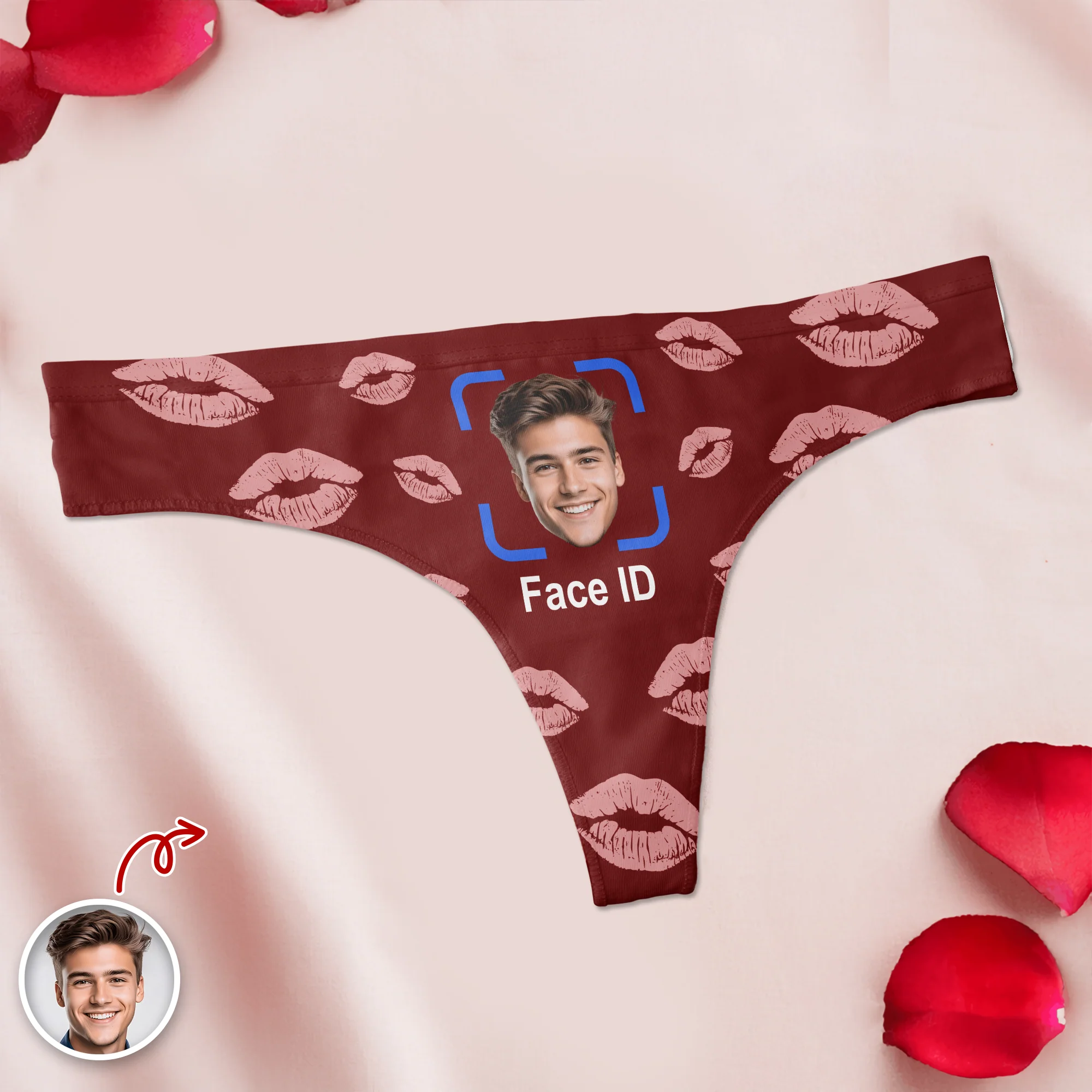 Custom Boyfriend Face ID Photo Underwear For Women Funny Valentine Gift CH07 910134 - Image 3