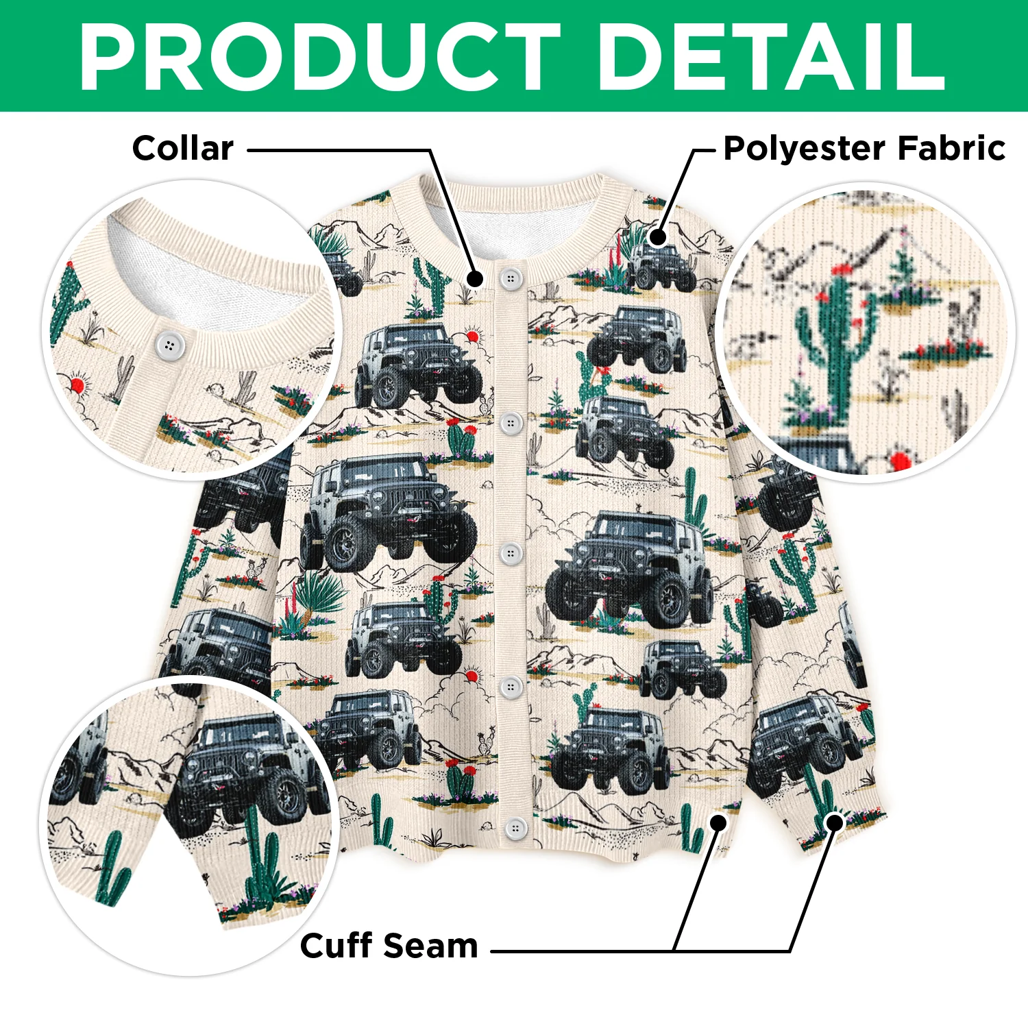 Custom Car Photo Route 66 Vintage Cardigan For Car Lover CH07 899814 - Image 6