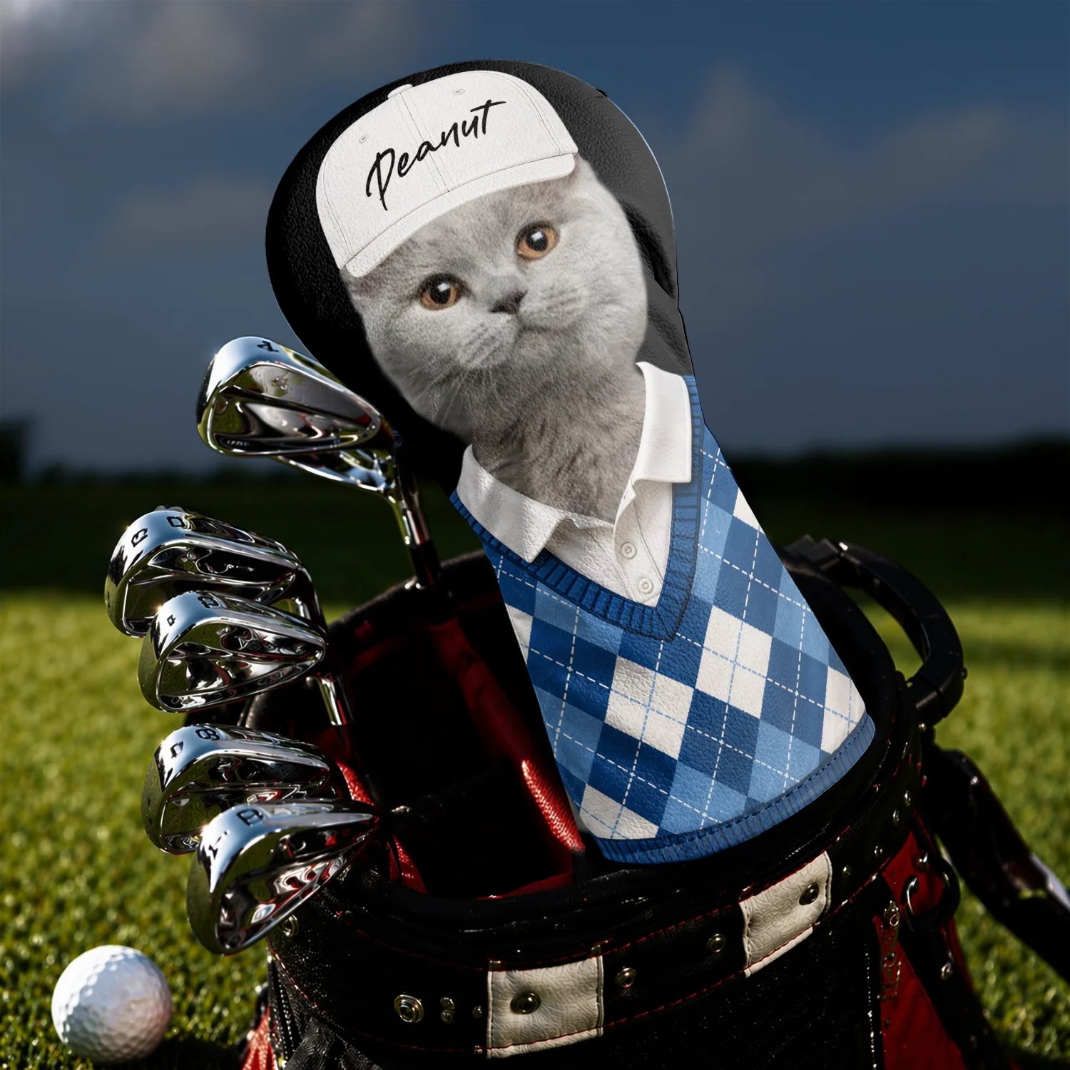 Custom Cat Dog Pet Photo Golf Head Cover, Golf Club Cover - Gift For Dog Cat Dad Mom, Golf Lovers CH07 911412 - Image 4