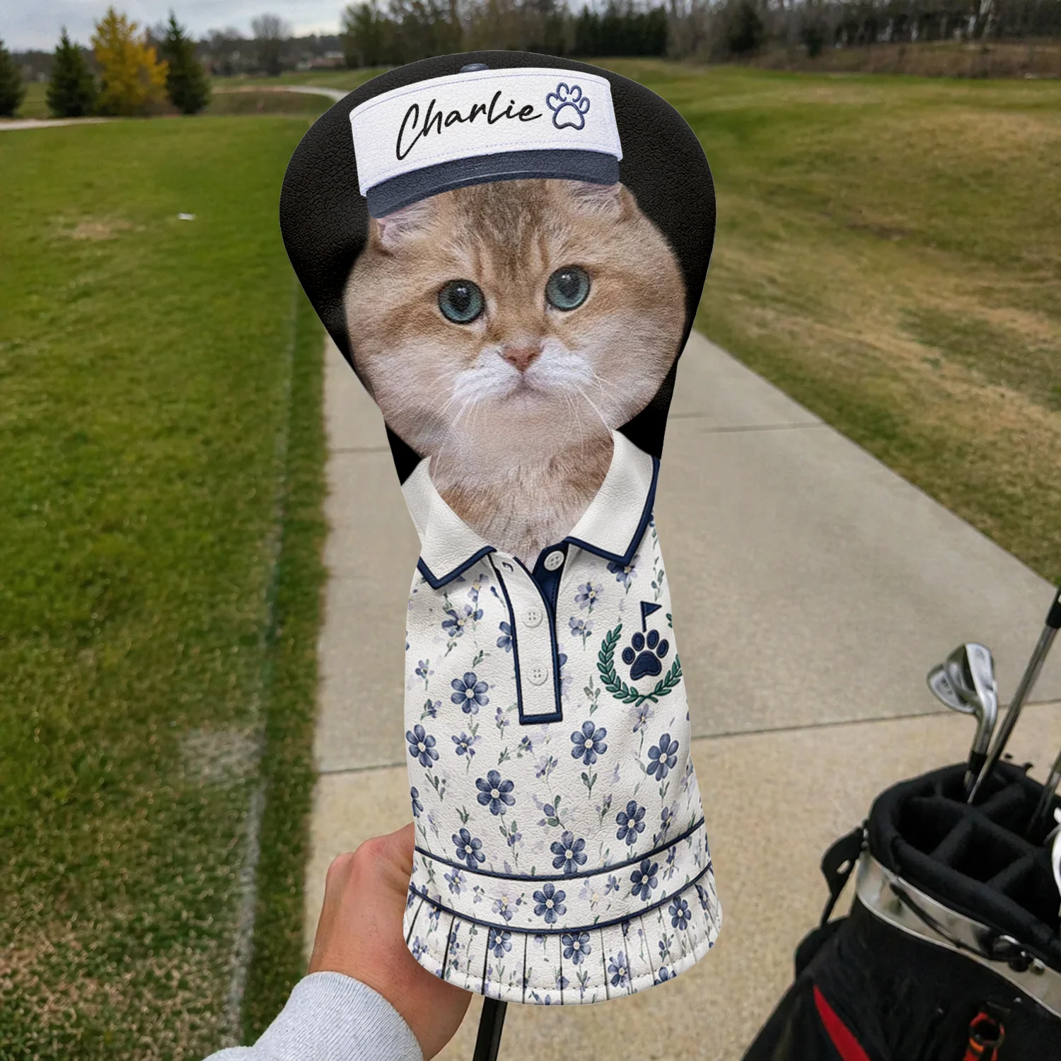 Custom Cat Dog Pet Photo Golf Head Cover, Golf Club Cover - Gift For Dog Cat Dad Mom, Golf Lovers CH07 911412 - Image 5