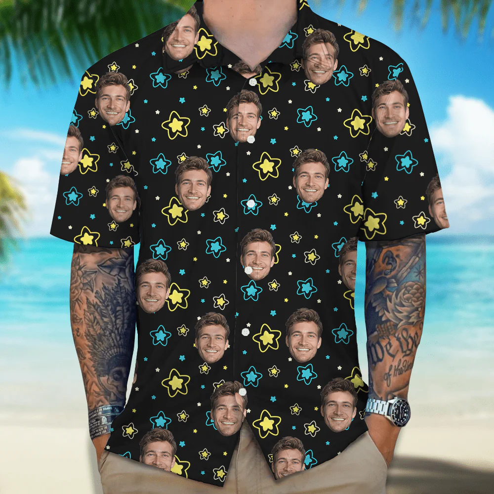 Custom Couple Face Hawaii Shirt Personalized Couple Photo Gifts Valentines Gift HA75 895056 - Image 7