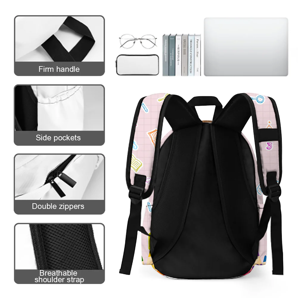 Custom Cute Kid Photo Hello School Backpack Back To School Gift CH07 896068 - Image 6