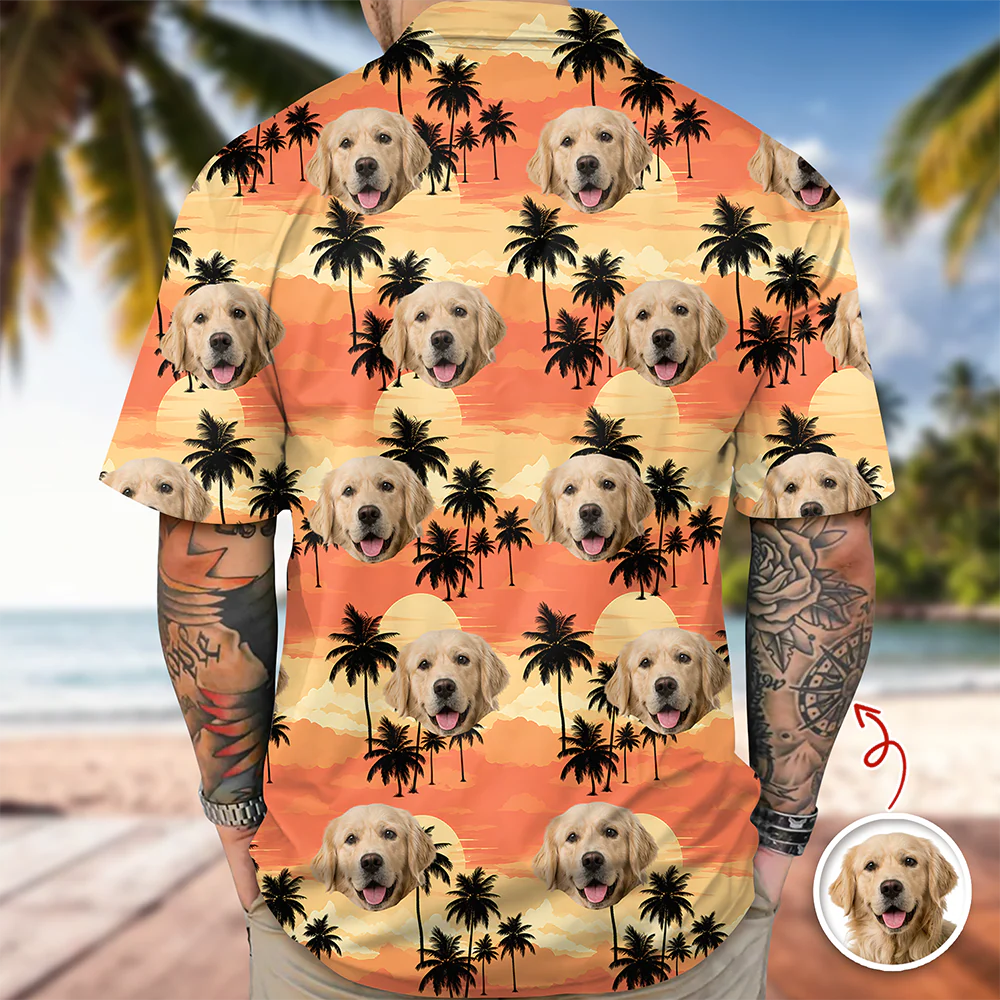 Custom Dog Face Hawaiian Shirt For Summer Holiday Dog Dad Gift CH07 911378 - Image 6