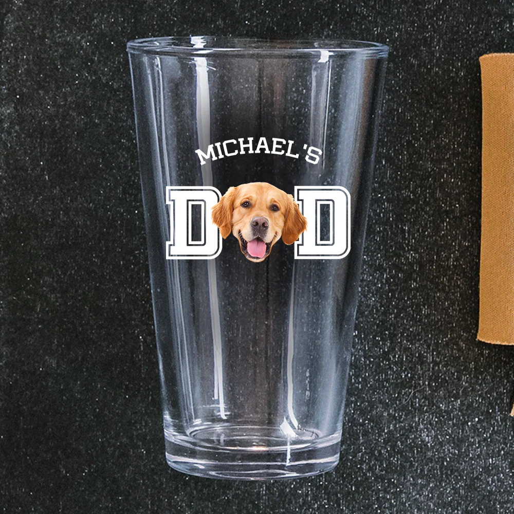 Custom Dog Photo Beer Glass Personalized Father's Day Gift Birthday Gift CH07 895896 - Image 6