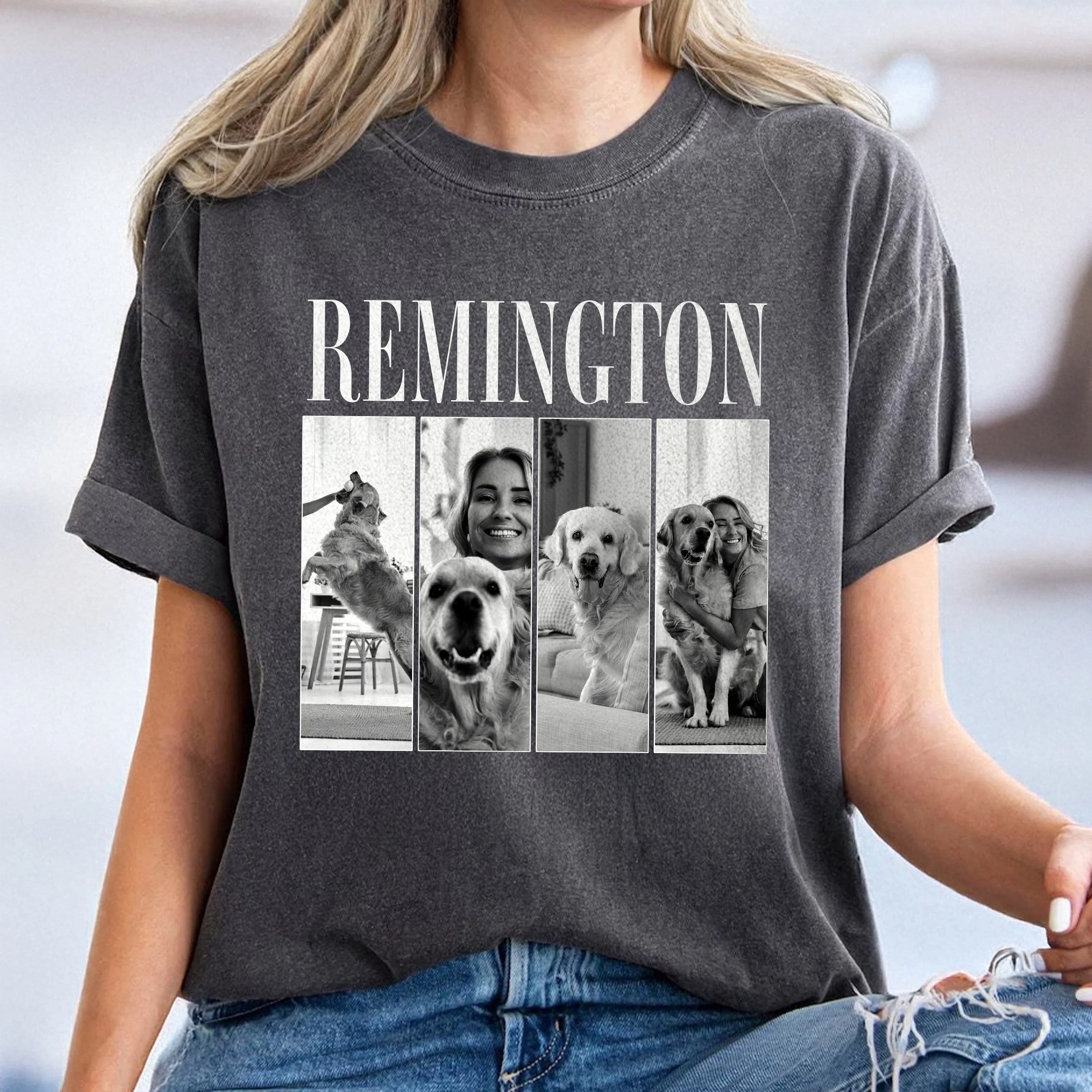 Custom Dog Photo Bootleg Comfort Color Shirt Gift For Dog Lovers CH07 899376 - Image 5