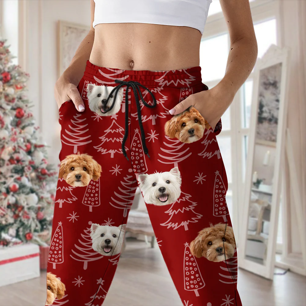 Custom Dog Photo Christmas Sweatpants Christmas Gift For Pet Lovers CH07 896450 - Image 11