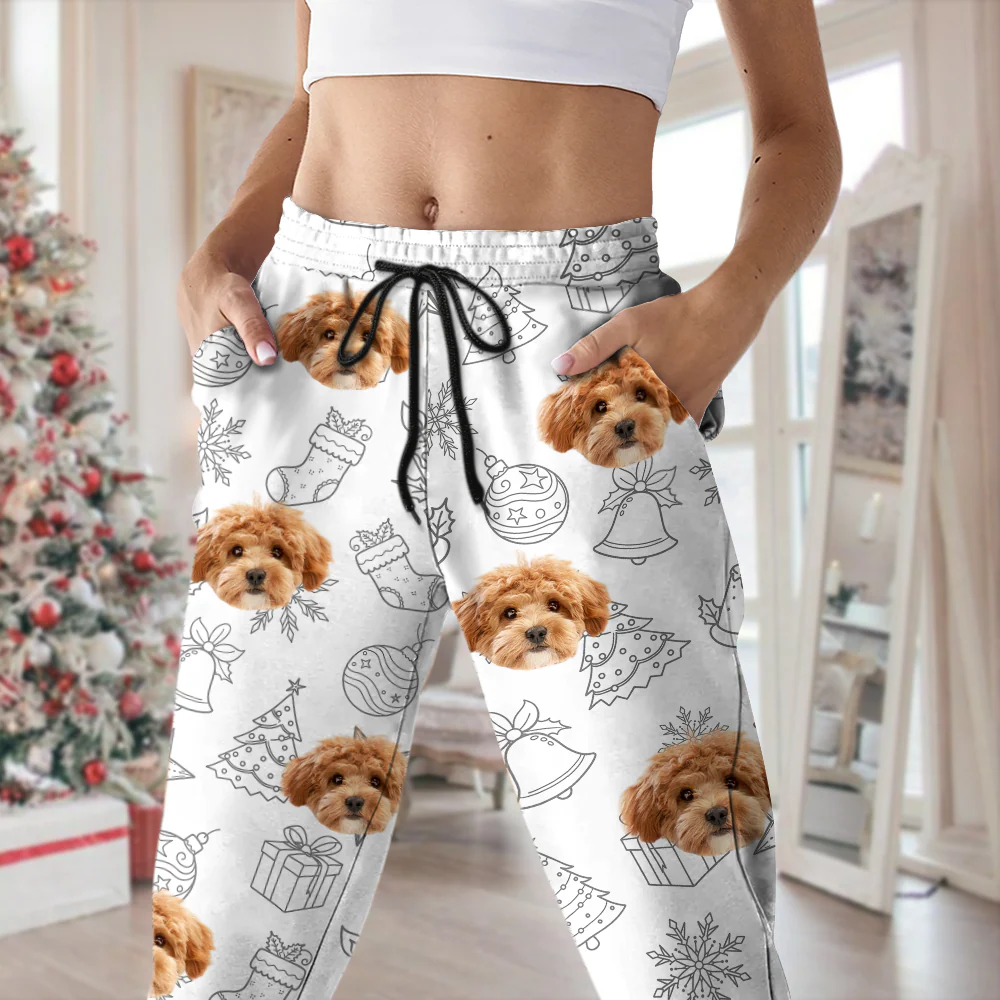 Custom Dog Photo Christmas Sweatpants Christmas Gift For Pet Lovers CH07 896450 - Image 12