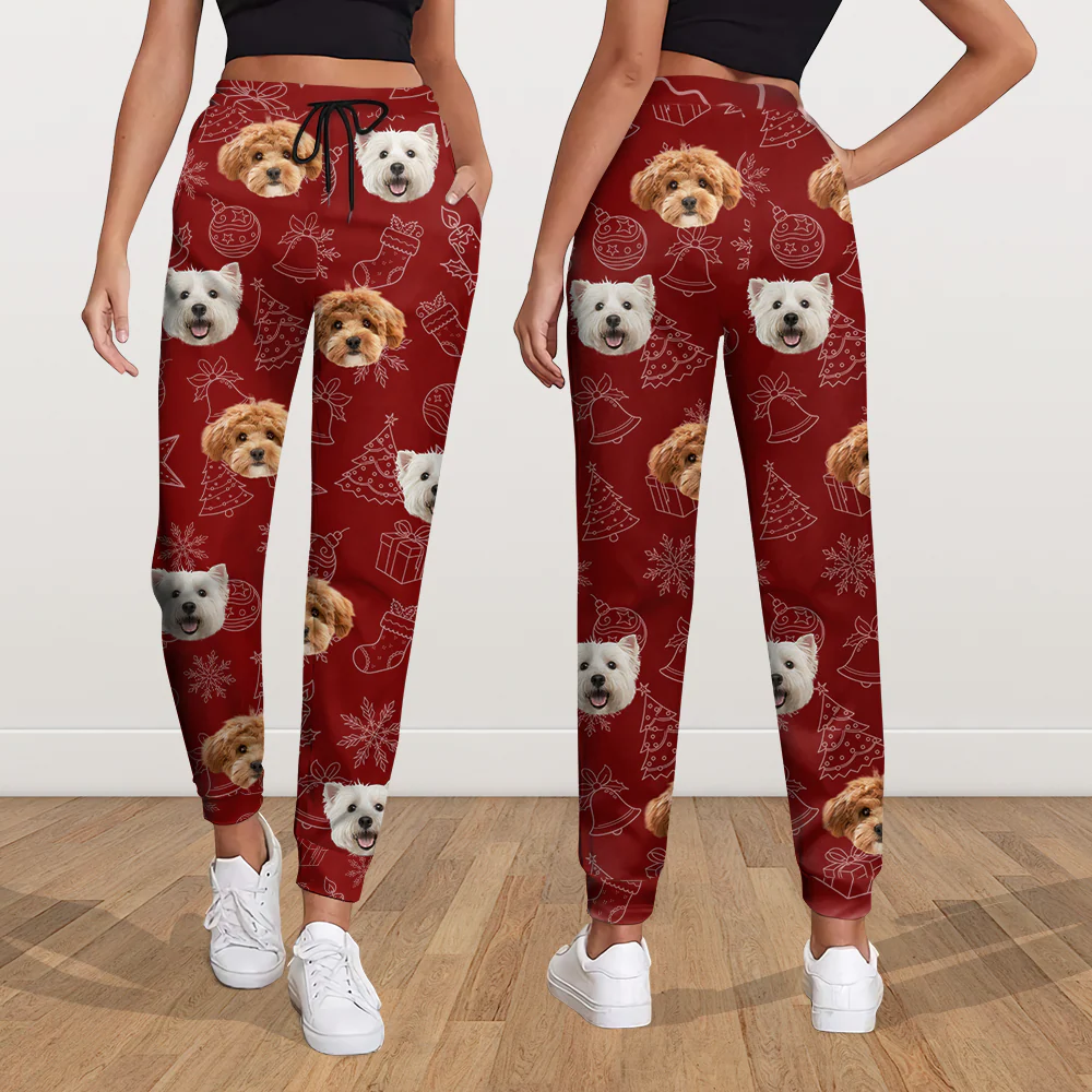 Custom Dog Photo Christmas Sweatpants Christmas Gift For Pet Lovers CH07 896450 - Image 13
