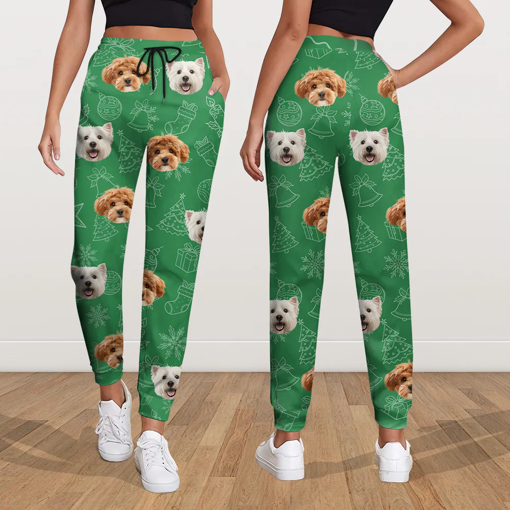 Custom Dog Photo Christmas Sweatpants Christmas Gift For Pet Lovers CH07 896450 - Image 14