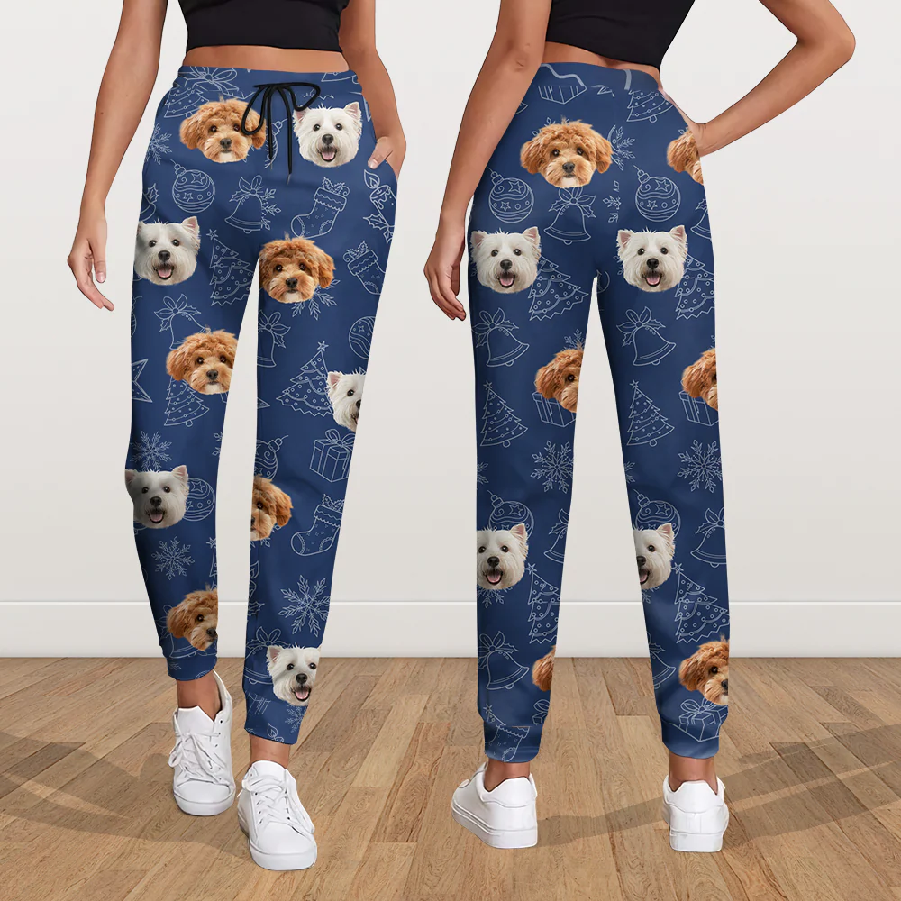 Custom Dog Photo Christmas Sweatpants Christmas Gift For Pet Lovers CH07 896450 - Image 6