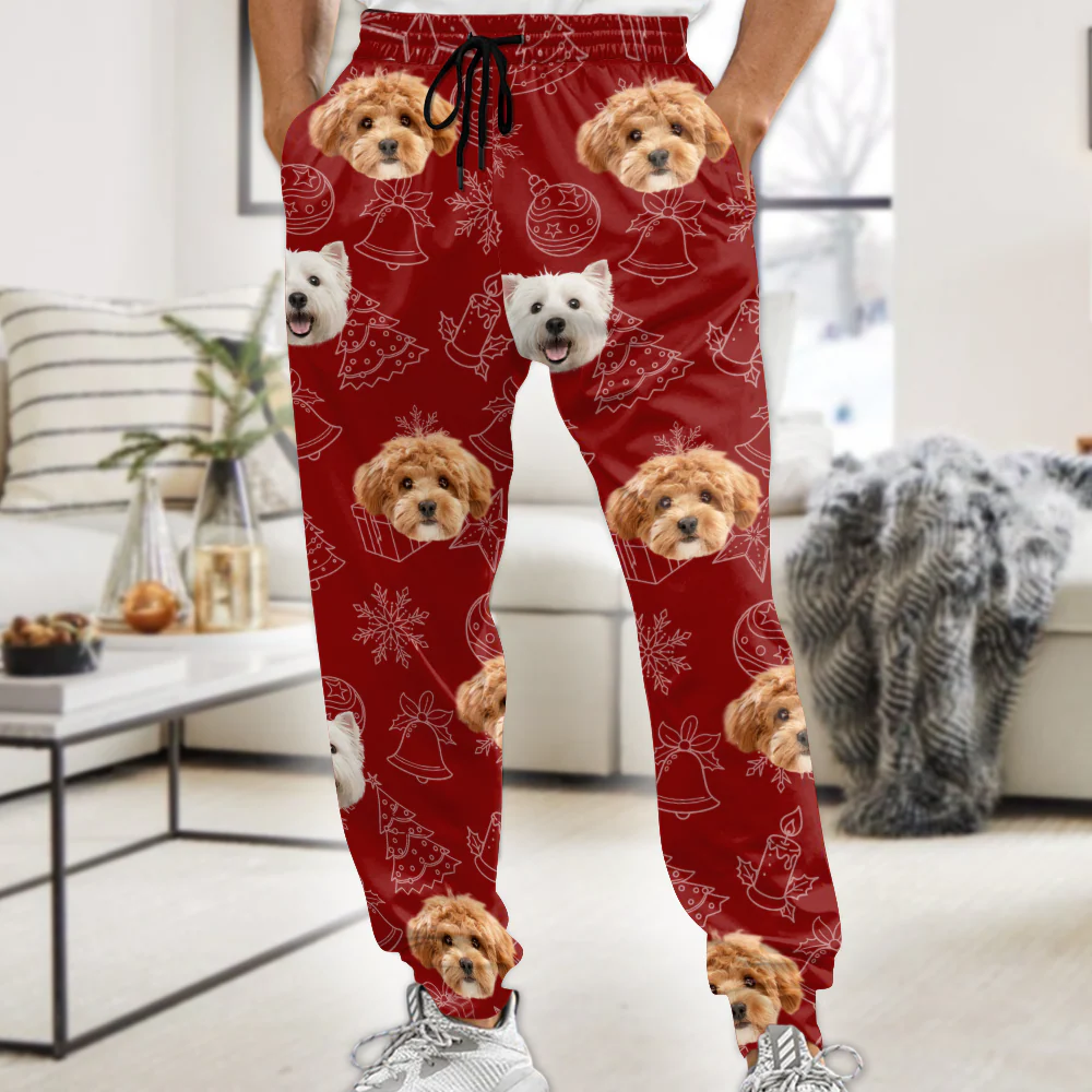 Custom Dog Photo Christmas Sweatpants Christmas Gift For Pet Lovers CH07 896450 - Image 8
