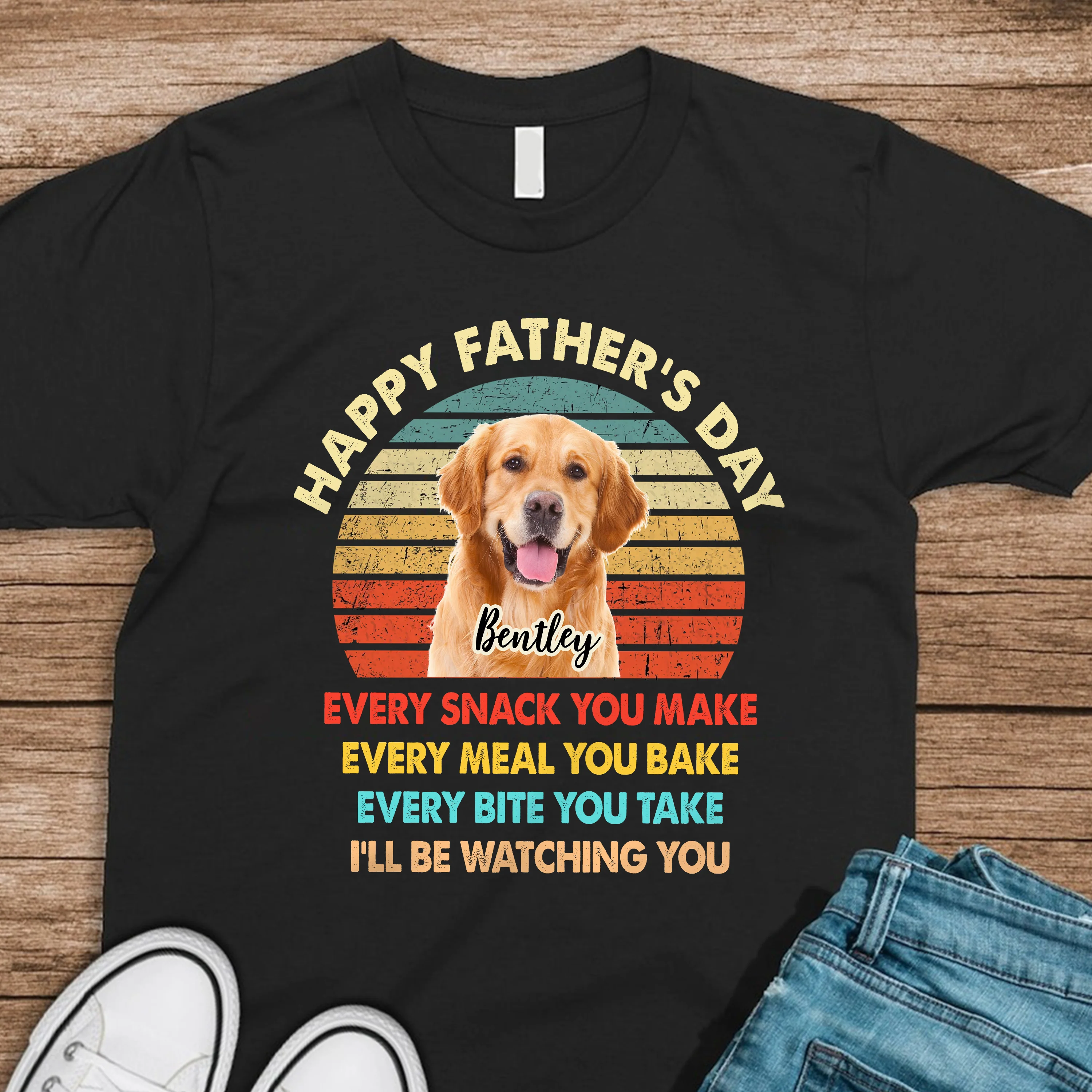 Custom Dog Photo Every Snack You Make Dark Shirt For Dog Dad CH07 895884 - Image 4