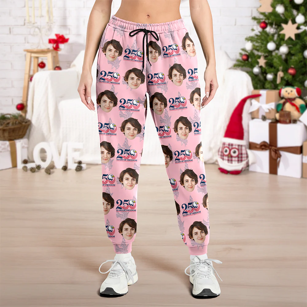 Custom Face Celebrate America 250th Anniversary of Freedom Sweatpants CH07 899758 - Image 2