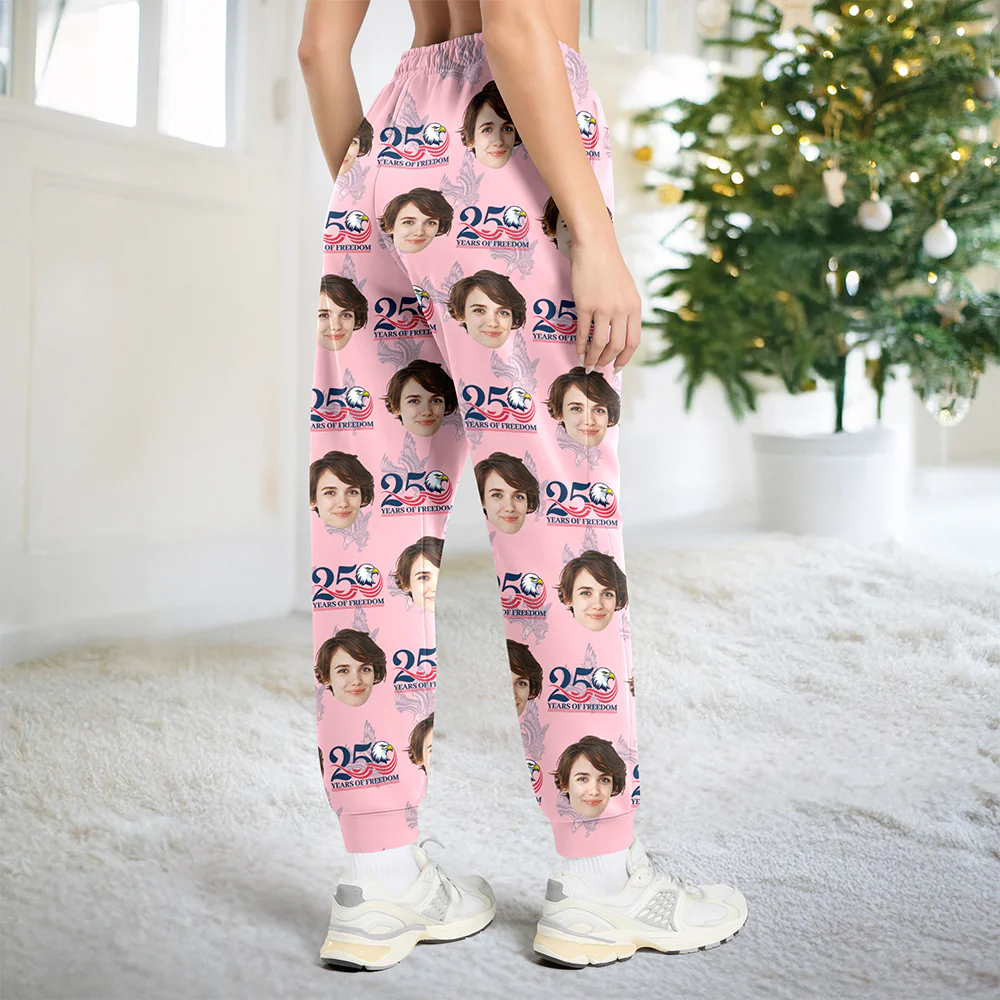 Custom Face Celebrate America 250th Anniversary of Freedom Sweatpants CH07 899758 - Image 4