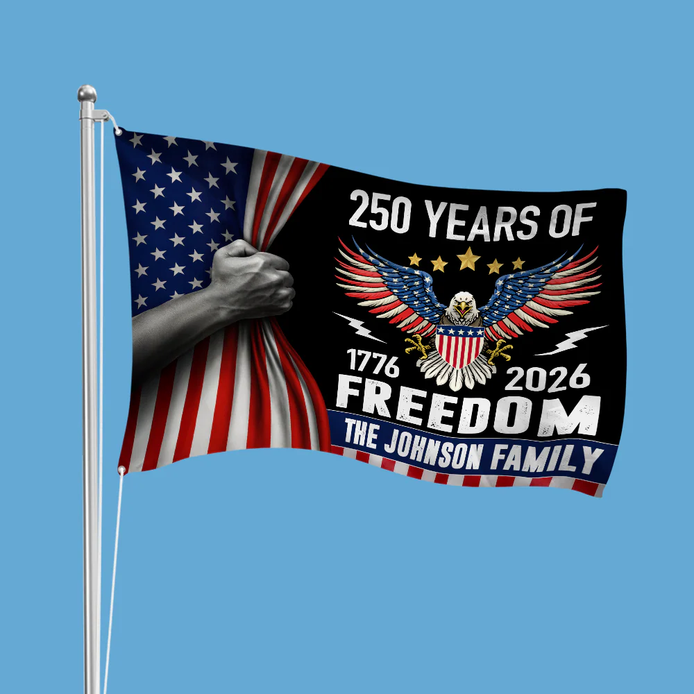 Custom Family Name Celebrate 250th Anniversary of America House Flag CH07 910166 - Image 5