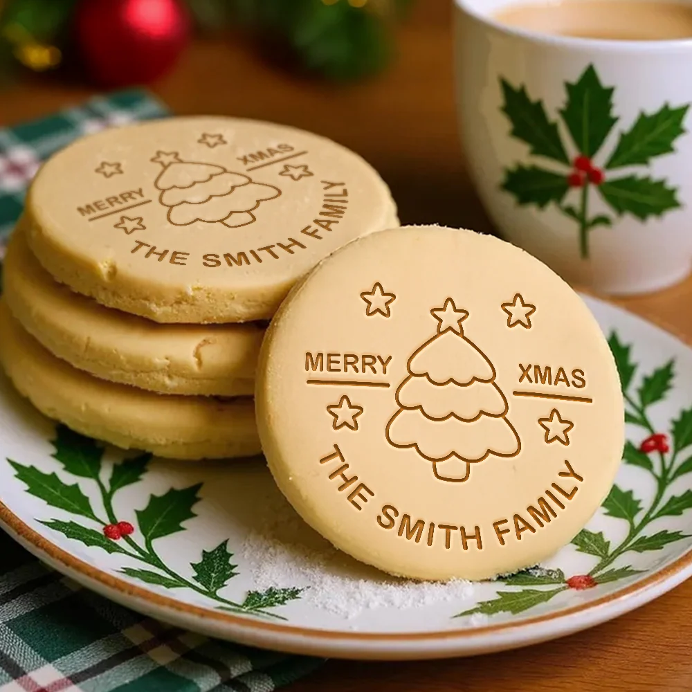 Custom Family Name Merry Christmas Cookie Stamp Christmas Party Gift CH07 899854 - Image 3