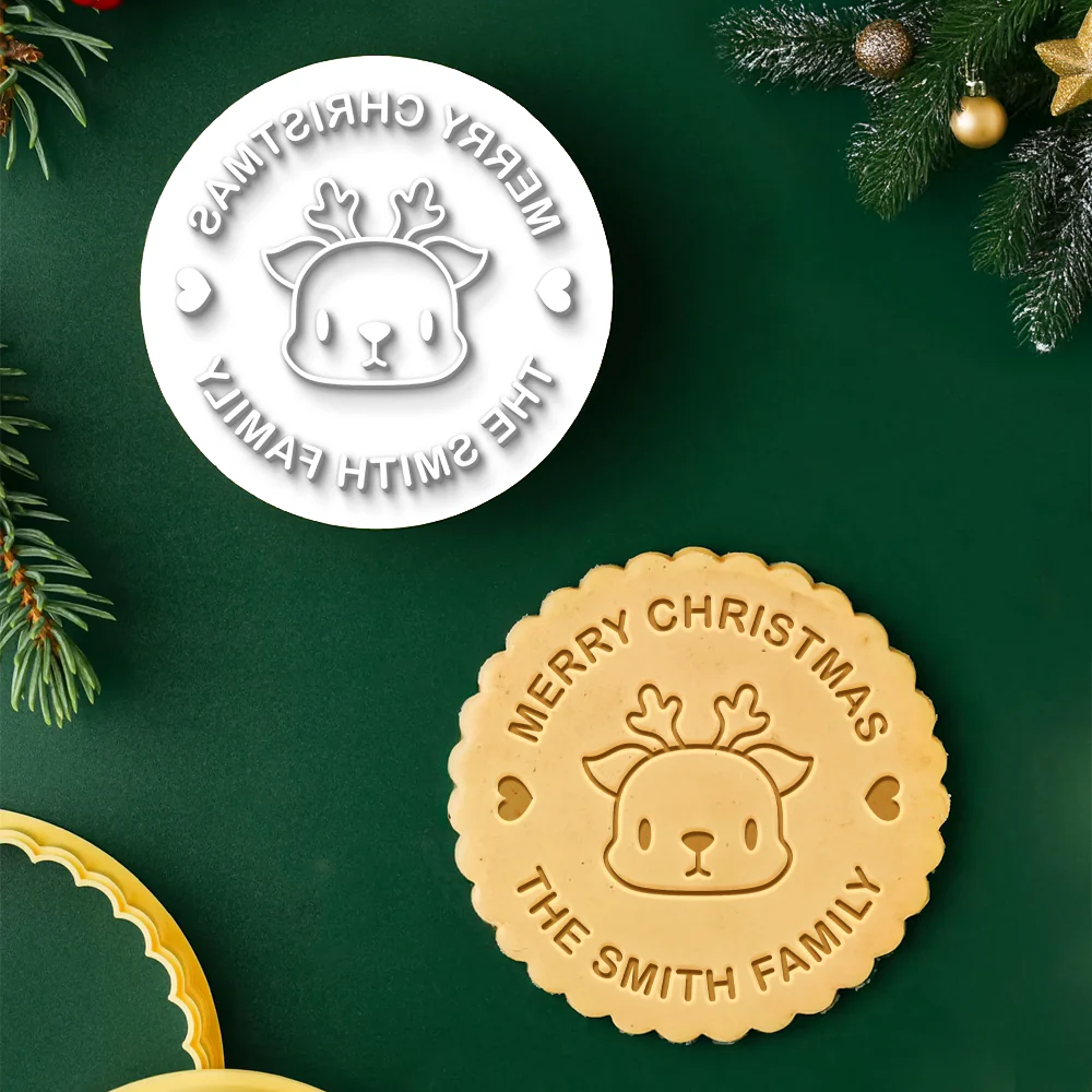 Custom Family Name Merry Christmas Cookie Stamp Christmas Party Gift CH07 899854 - Image 4