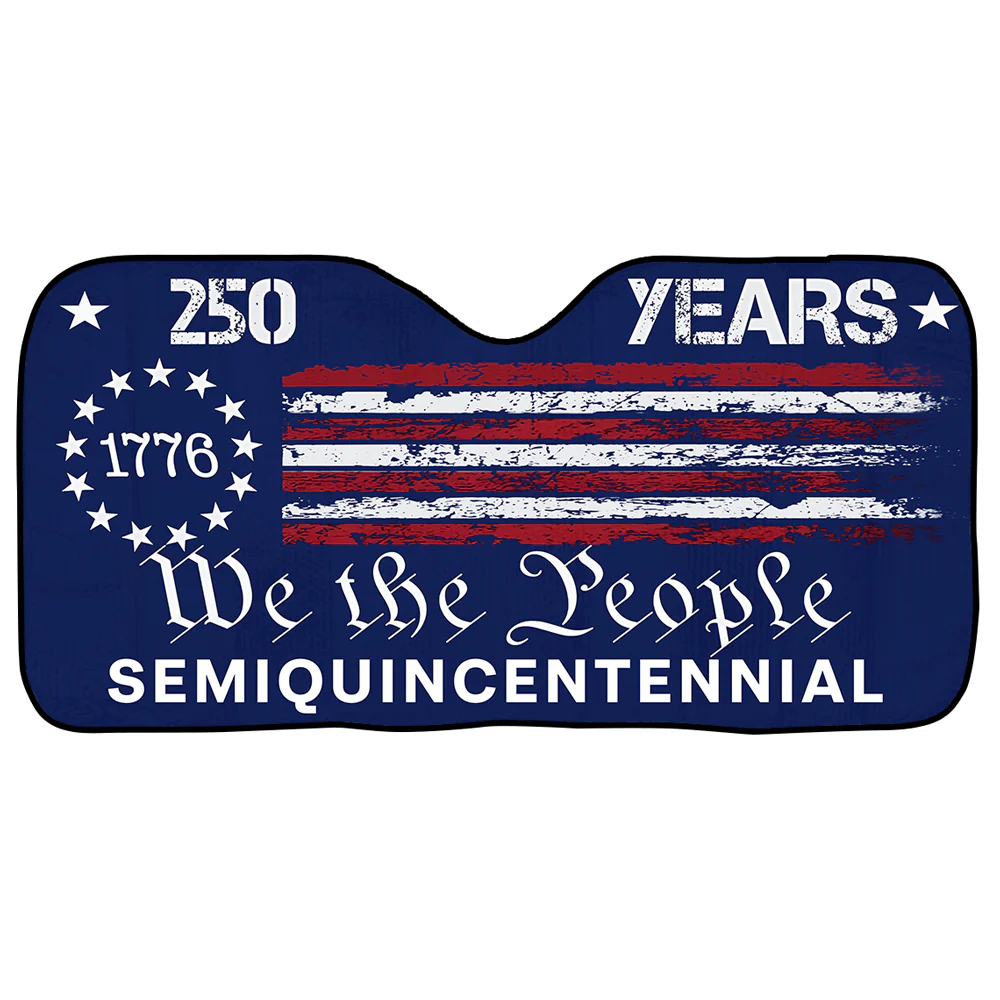 Custom Family Name We The People 250 Years America Car Sunshade CH07 910248 - Image 7