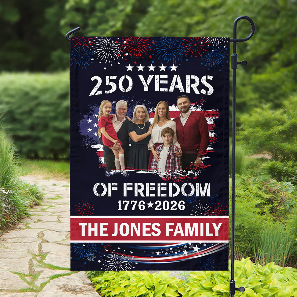 Custom Family Photo Celebrate 250 Years of America Garden Flag CH07 899286 - Image 5