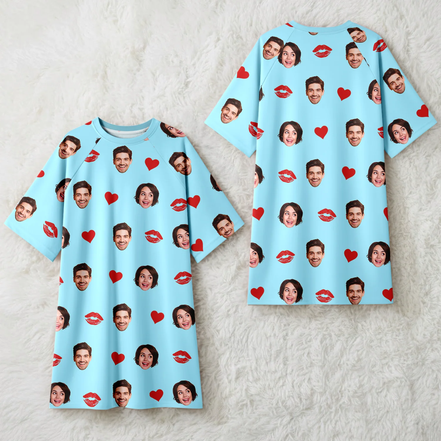 Custom Funny Face Nightgown Gift For Wife, Girlfriend CH07 910364 - Image 9
