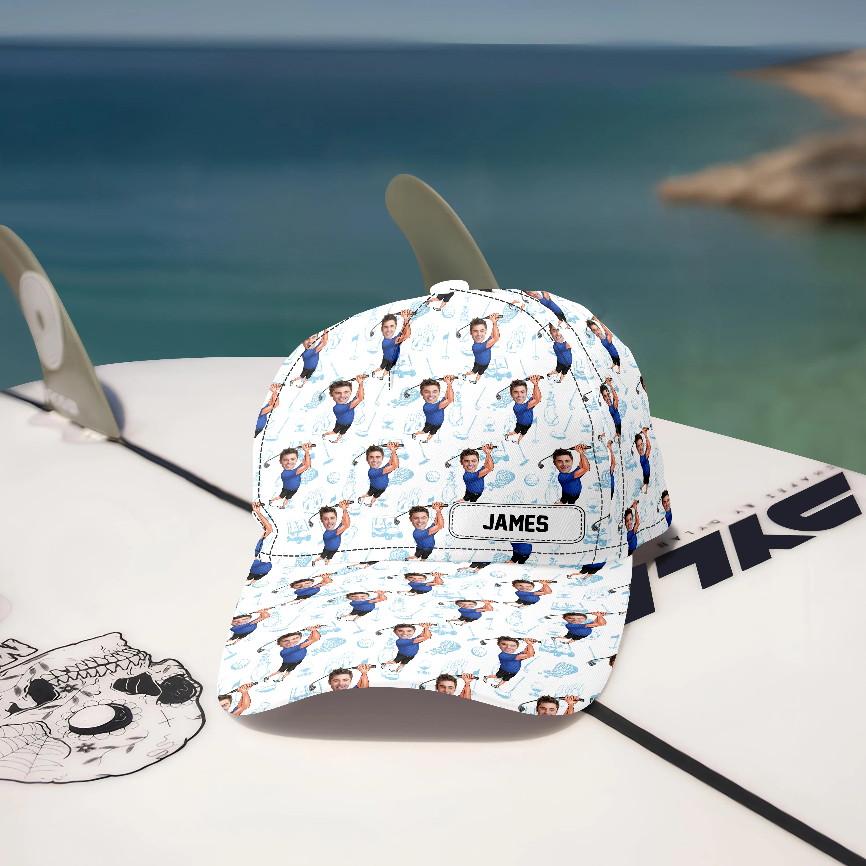 Custom Funny Golfer Photo Classic Cap - Golf Lovers Gift CH07 896350 - Image 2
