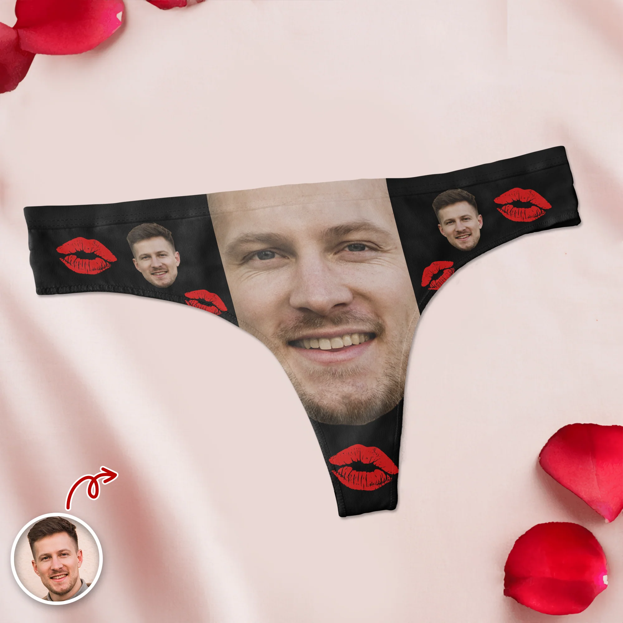 Custom Funny Husband Boyfriend Face Underwear For Women CH07 910094 - Image 3