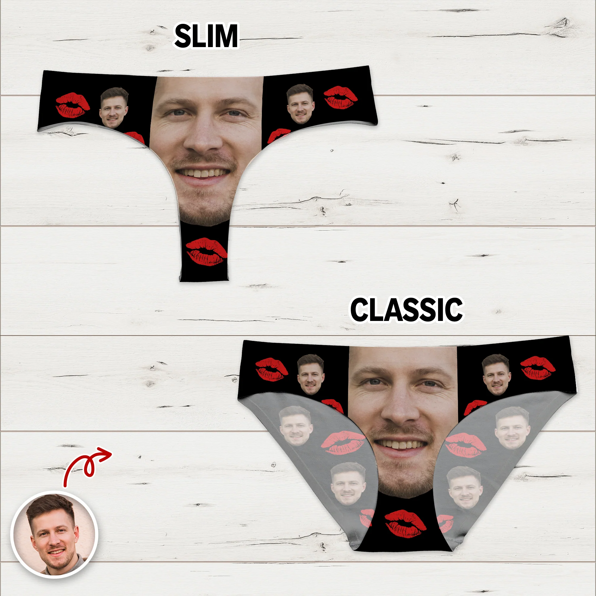 Custom Funny Husband Boyfriend Face Underwear For Women CH07 910094 - Image 7