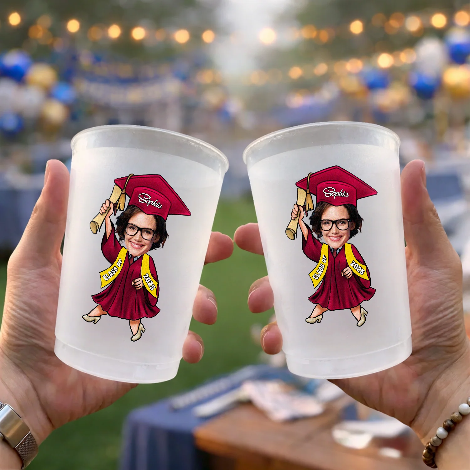Custom Funny Photo Graduate Personalized Class of 2026 Day Cups CH07 911218 - Image 2