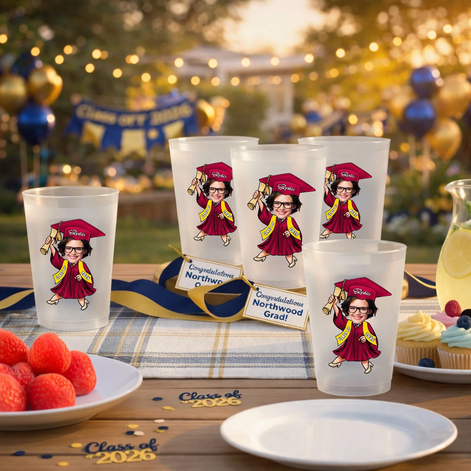 Custom Funny Photo Graduate Personalized Class of 2026 Day Cups CH07 911218 - Image 5