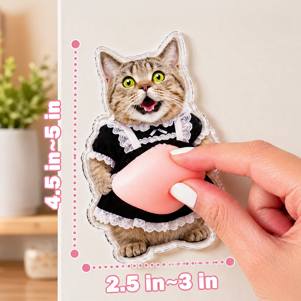 Custom Funny Photo Pet Belly Squishy Fridge Magnet Gift For Dog Lover Cat Lover CH07 911870 - Image 3