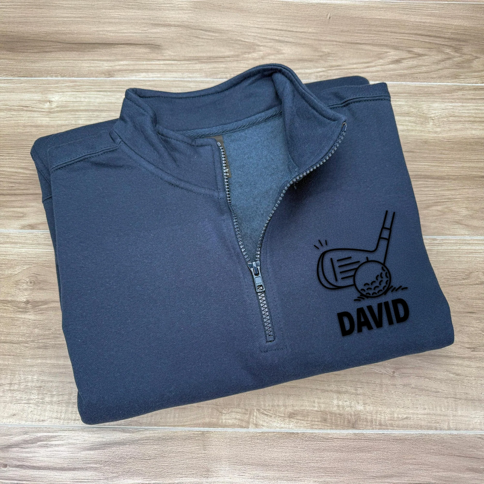 Custom Golf Player Name Embroidered Golf Quarter Zip Sweater For Golf Coach, Golf Team, Golfers CH07 910008 - Image 5