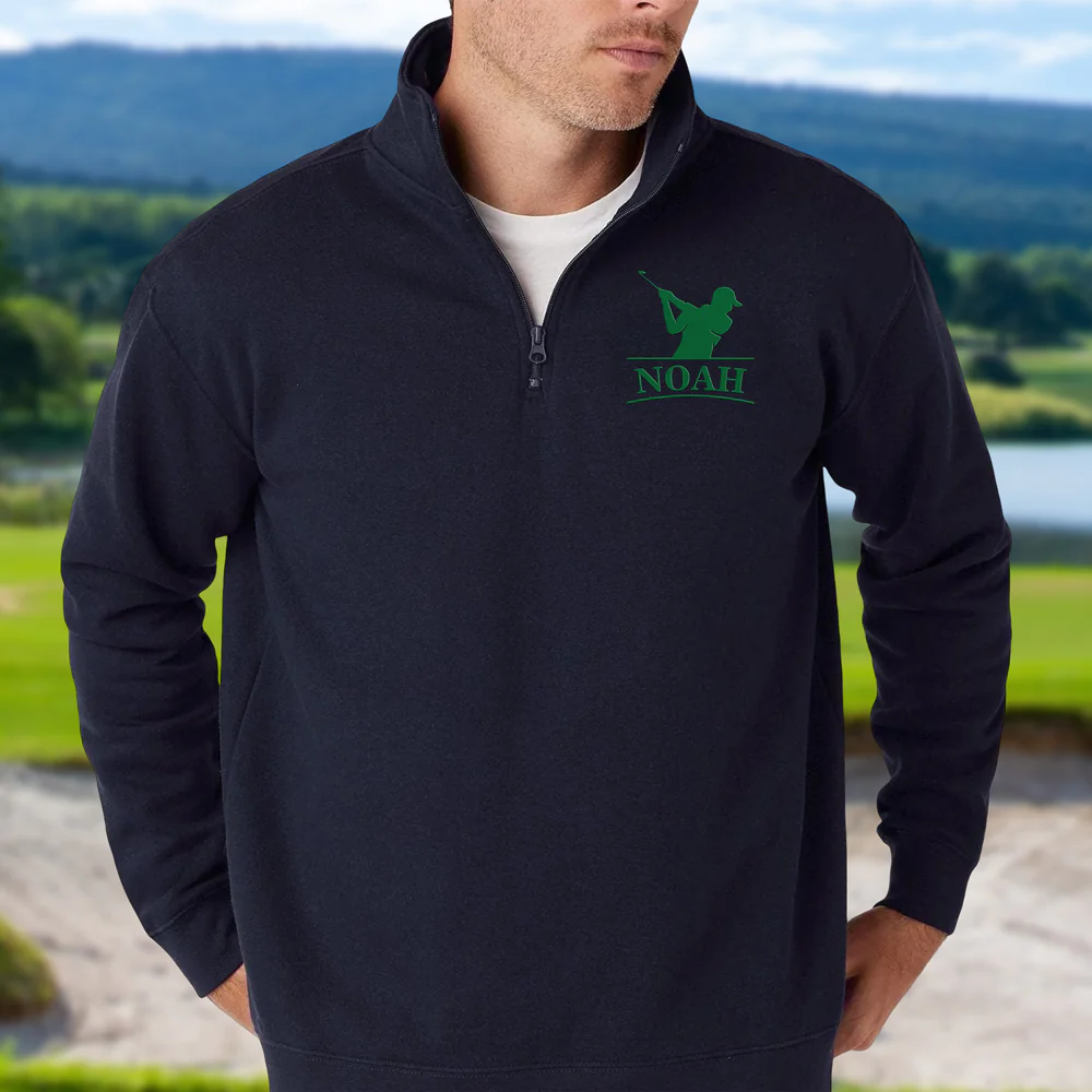 Custom Golfer Name Embroidered Golf Quarter Zip Sweater Golf Gift For Coaches, Golfers CH07 910016 - Image 6