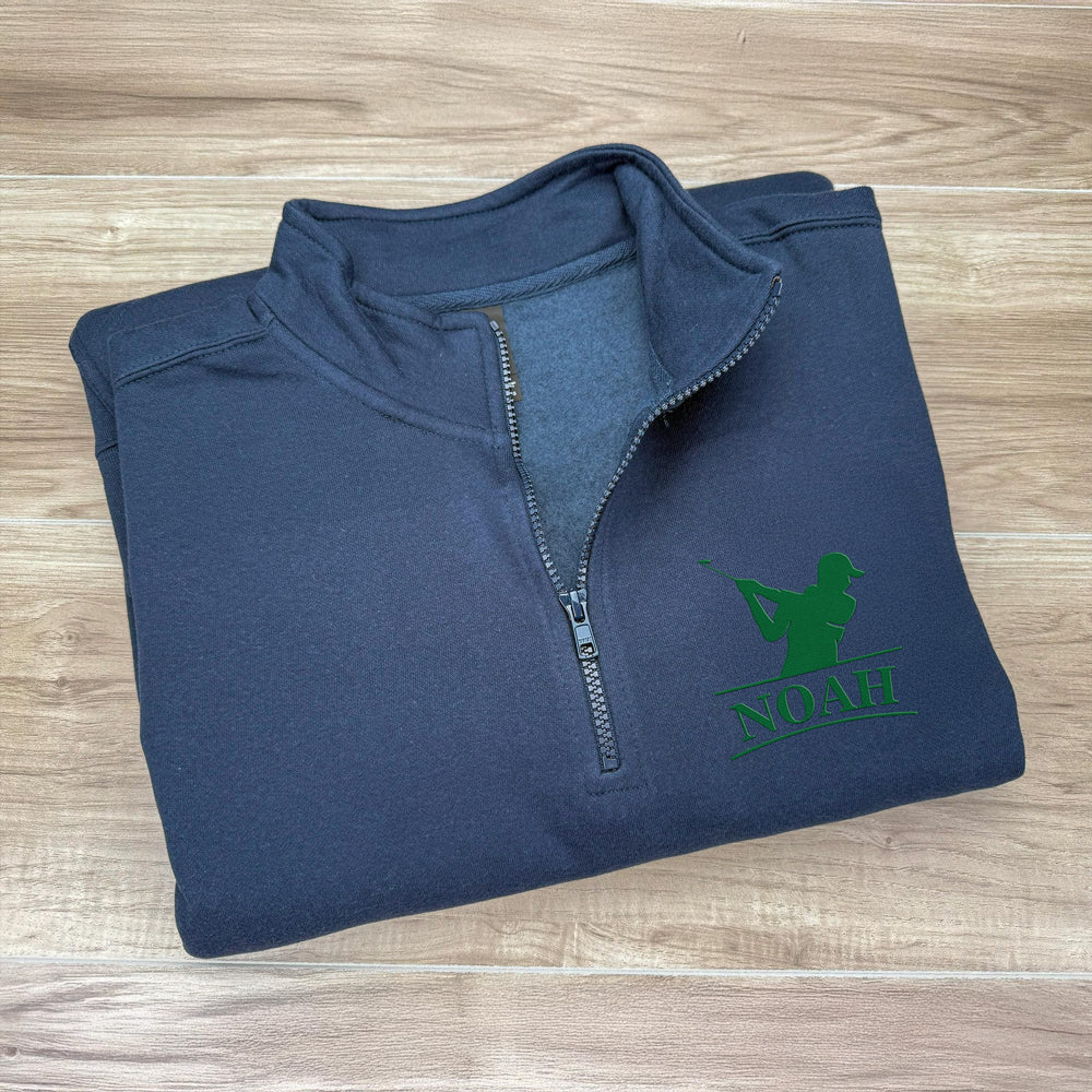 Custom Golfer Name Embroidered Golf Quarter Zip Sweater Golf Gift For Coaches, Golfers CH07 910016 - Image 7