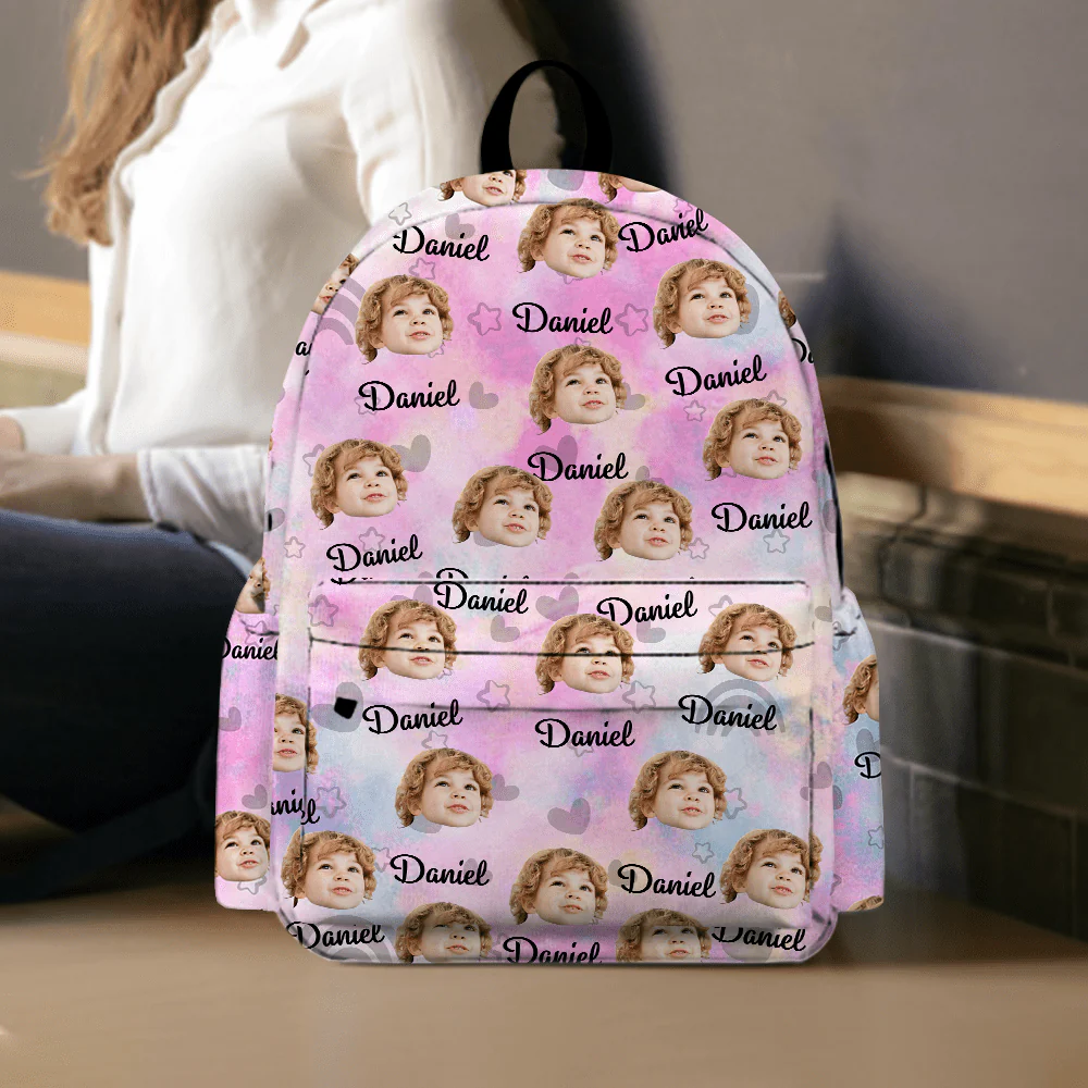 Custom Kid Photo Backpack Gift For Daughter Son CH07 895204 - Image 2
