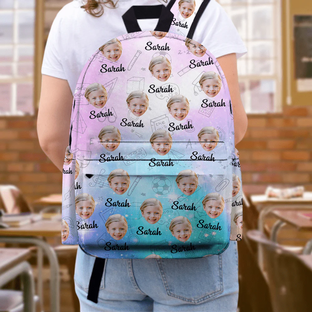 Custom Kid Photo Backpack Gift For Daughter Son CH07 895204 - Image 3