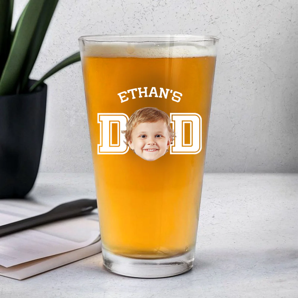 Custom Kid Photo Beer Glass Personalized Father's Day Gift Birthday Gift CH07 895848 - Image 2